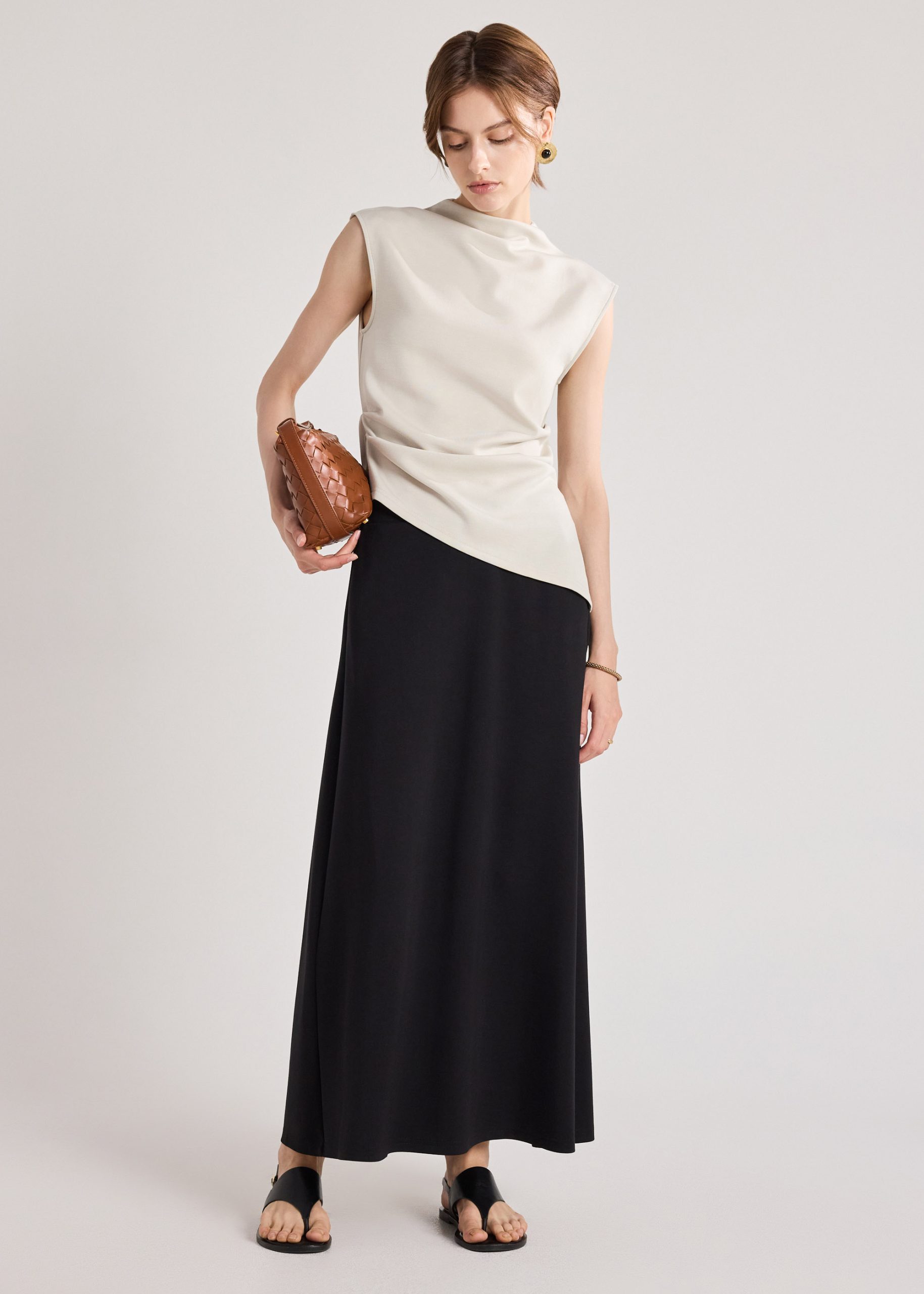 Neoprene A-line Skirt - Image 8