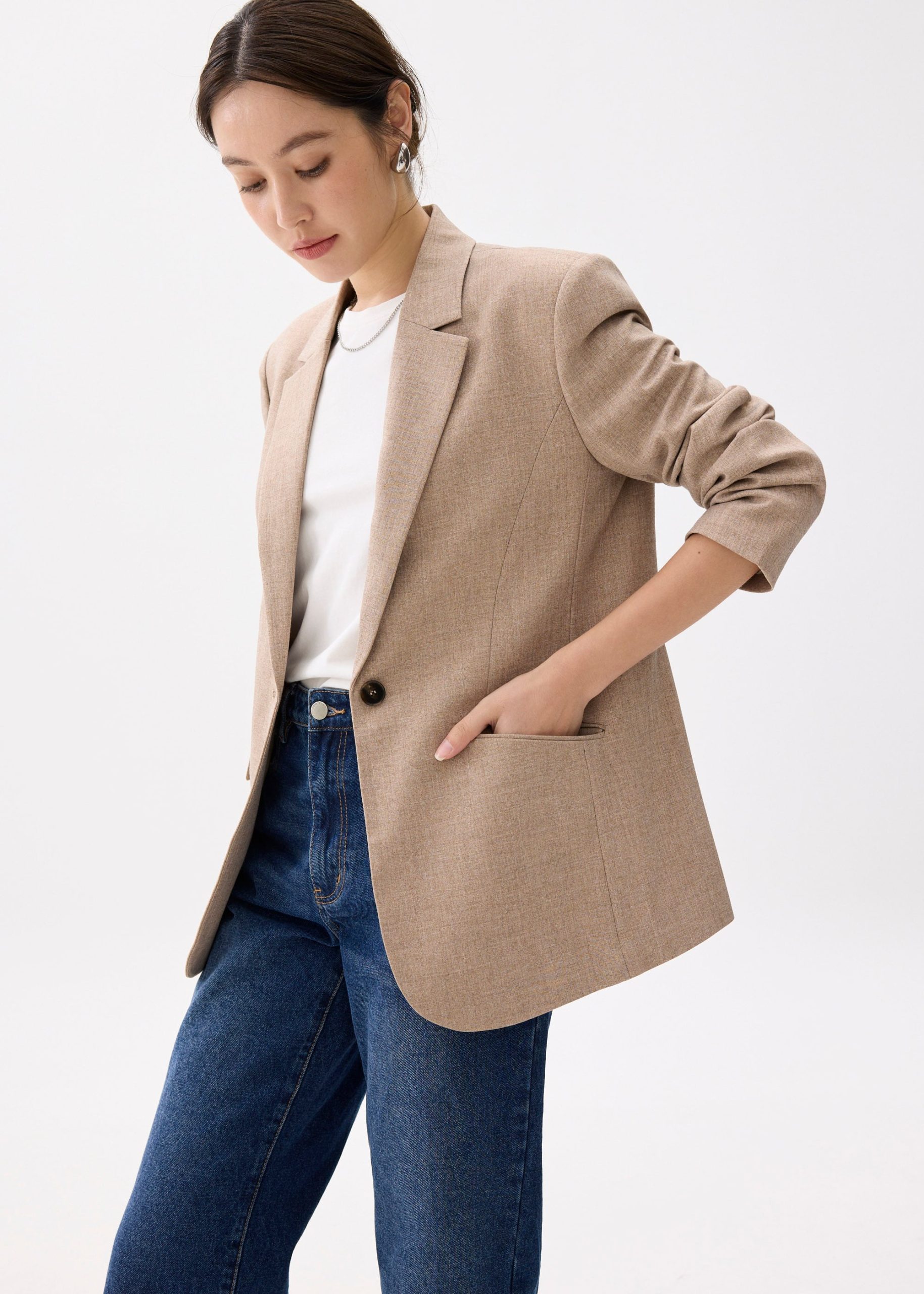 RuchedReady® Rachel Melange Blazer - Image 5