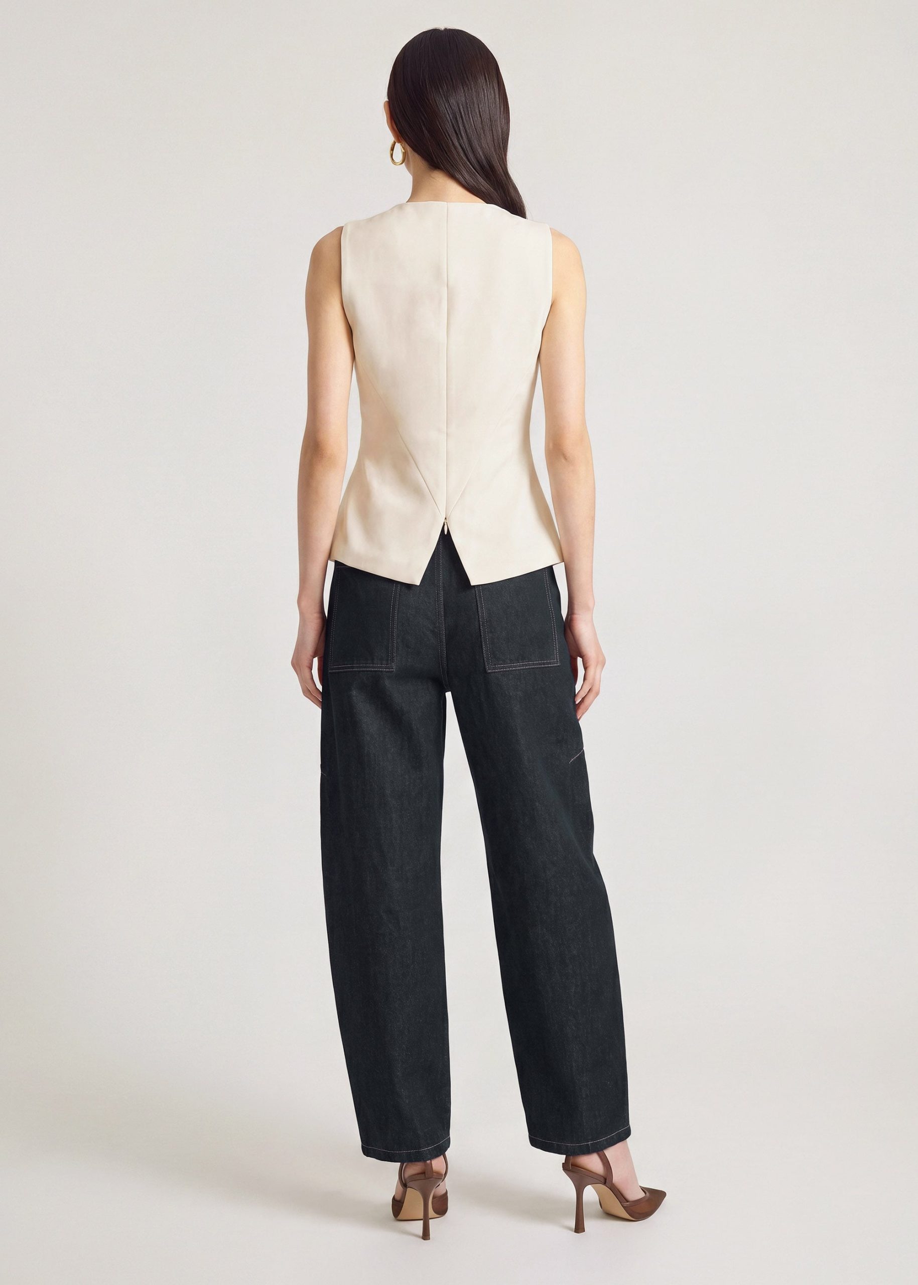 Crepe Draped Pleat Top - Image 11