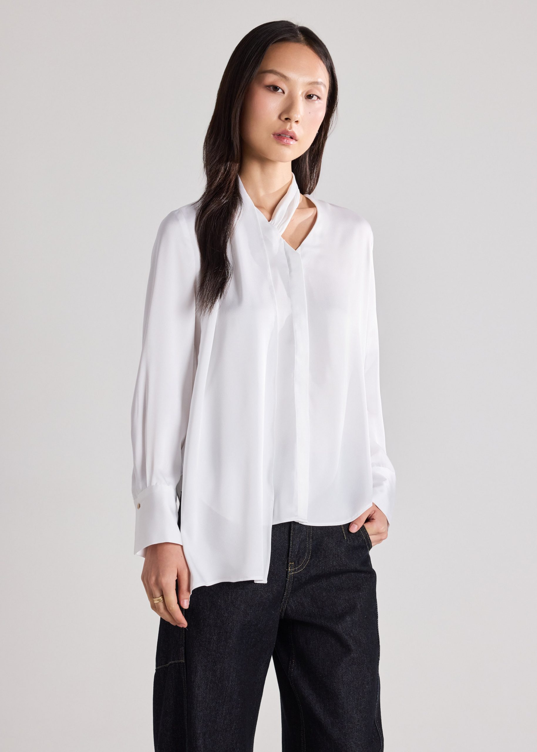 RuchedReady® Multi-way Satin Shirt - Image 3