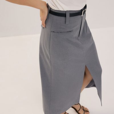 Tailored Column Midaxi Skirt