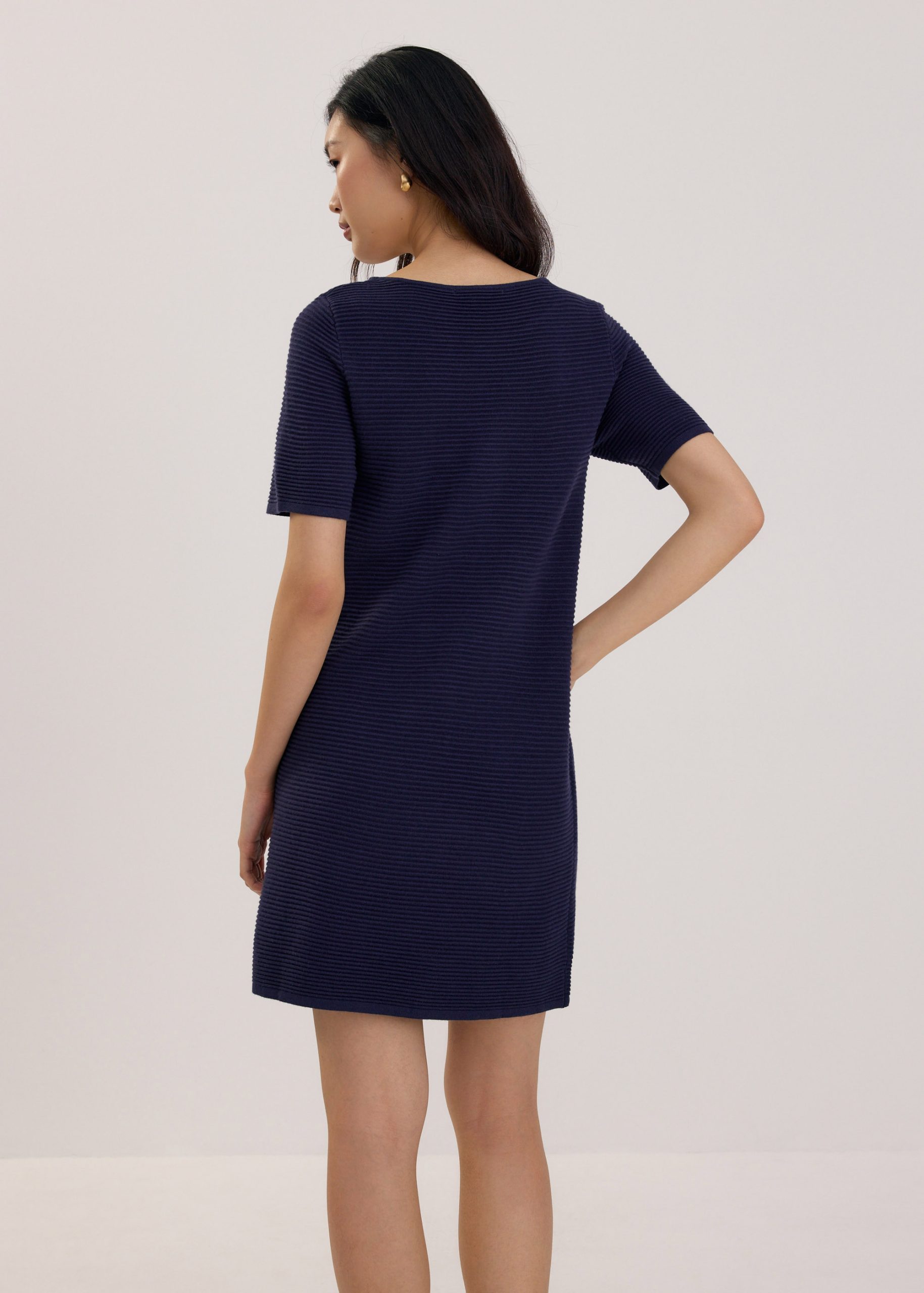 Scoop Neck Shift Mini Dress - Image 9