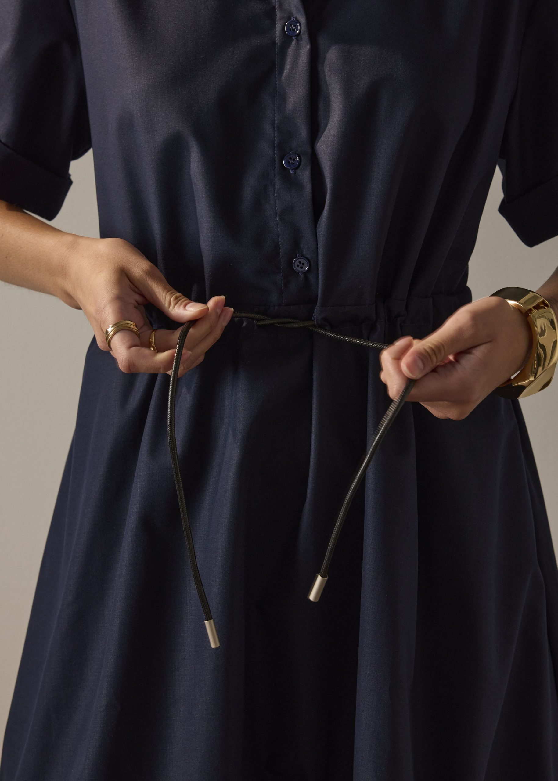 Fit & Flare Mini Dress With Belt - Image 4