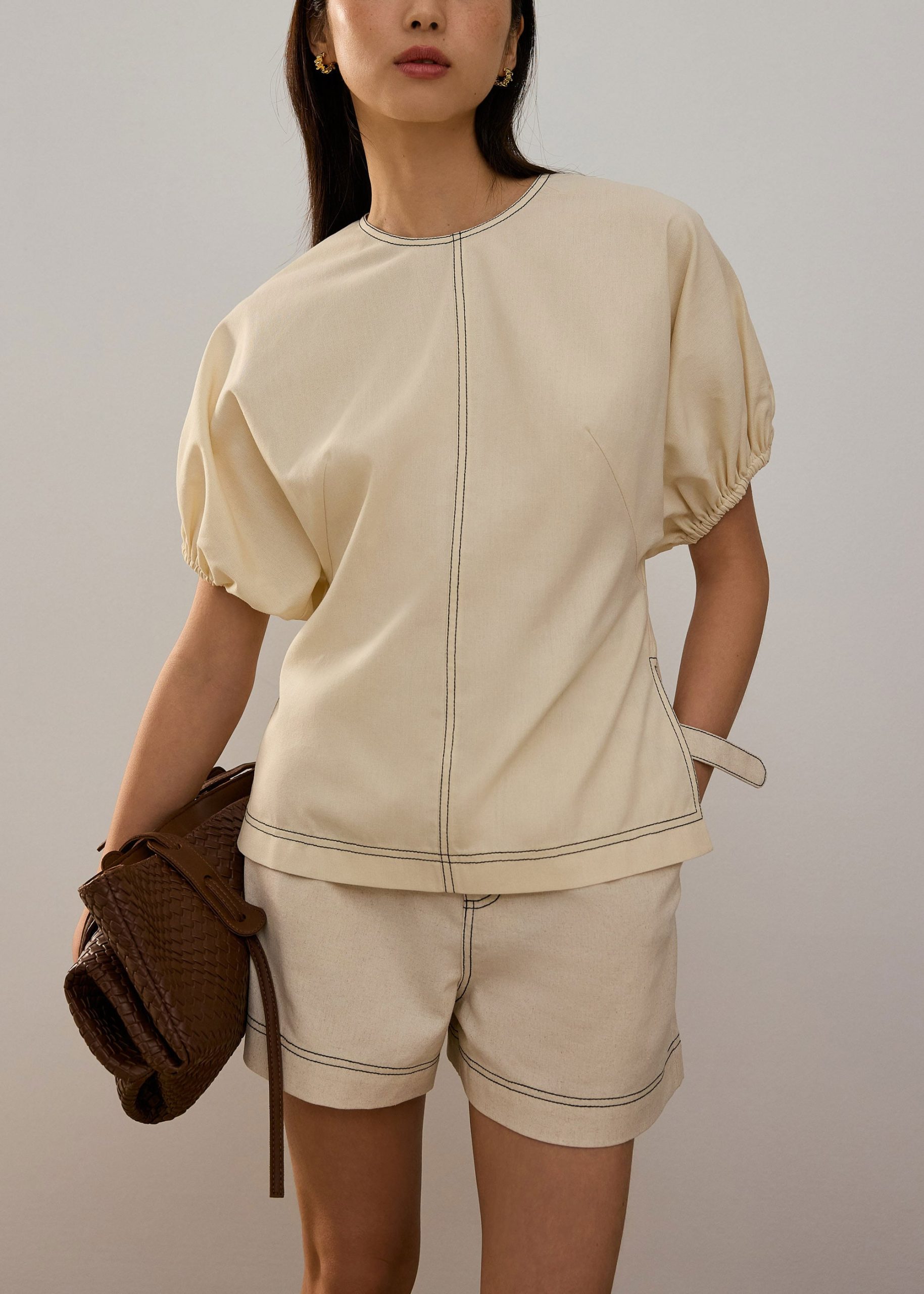 Round Neck Batwing Tunic Top - Image 4