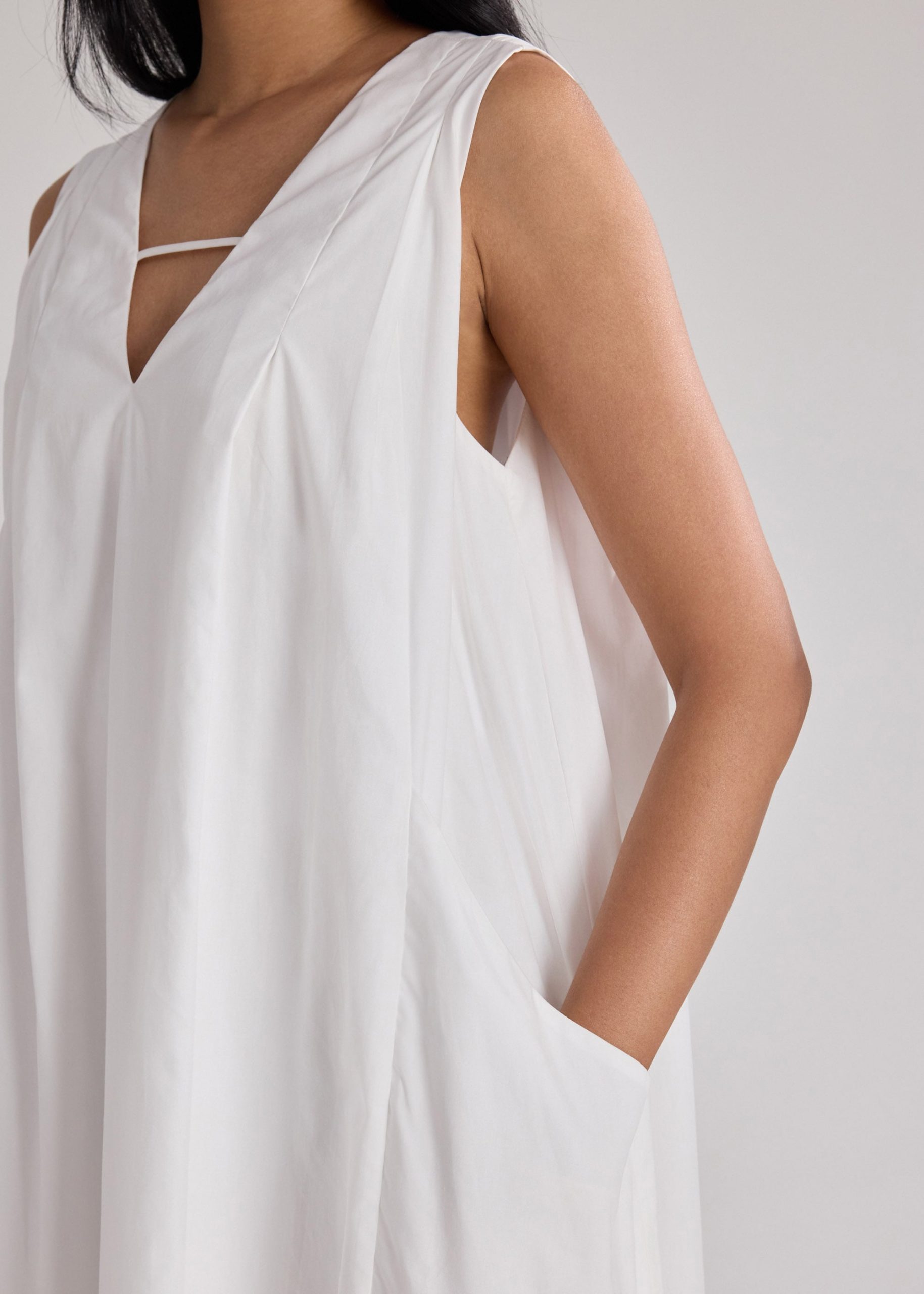 Cotton Trapeze Dress - Image 5
