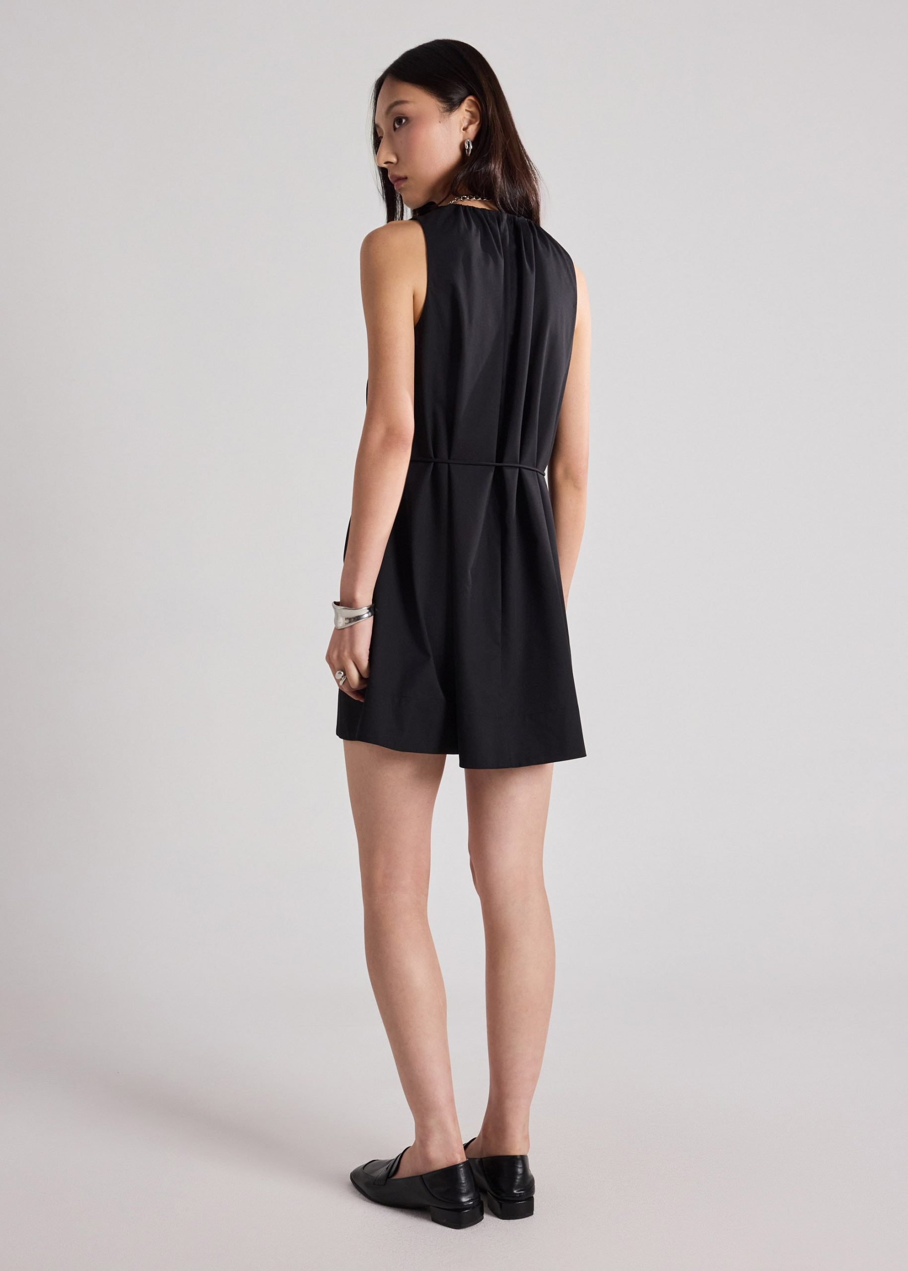 Poplin Ruched Dress - Image 3