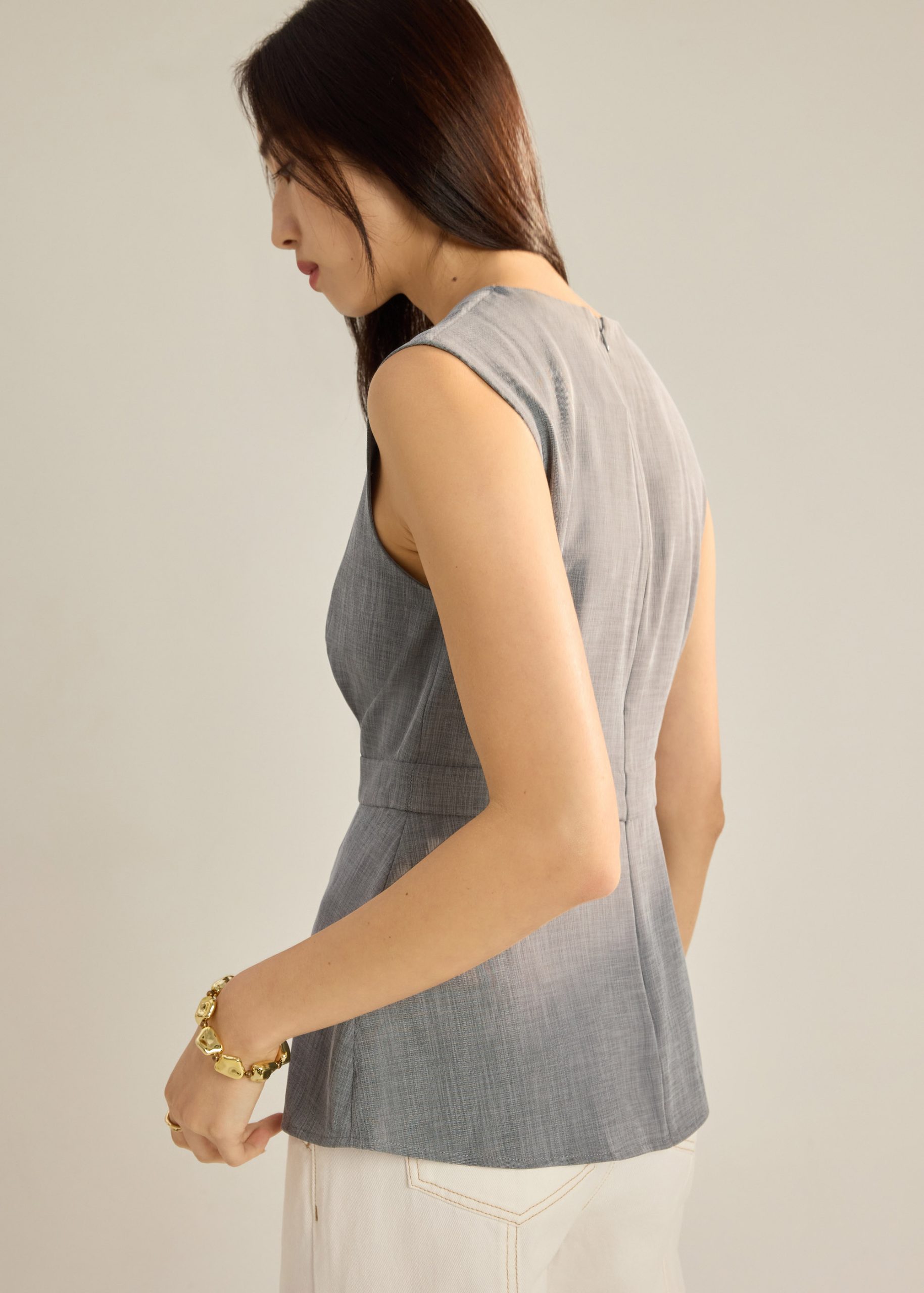 Alicia Melange Peplum Top - Image 17