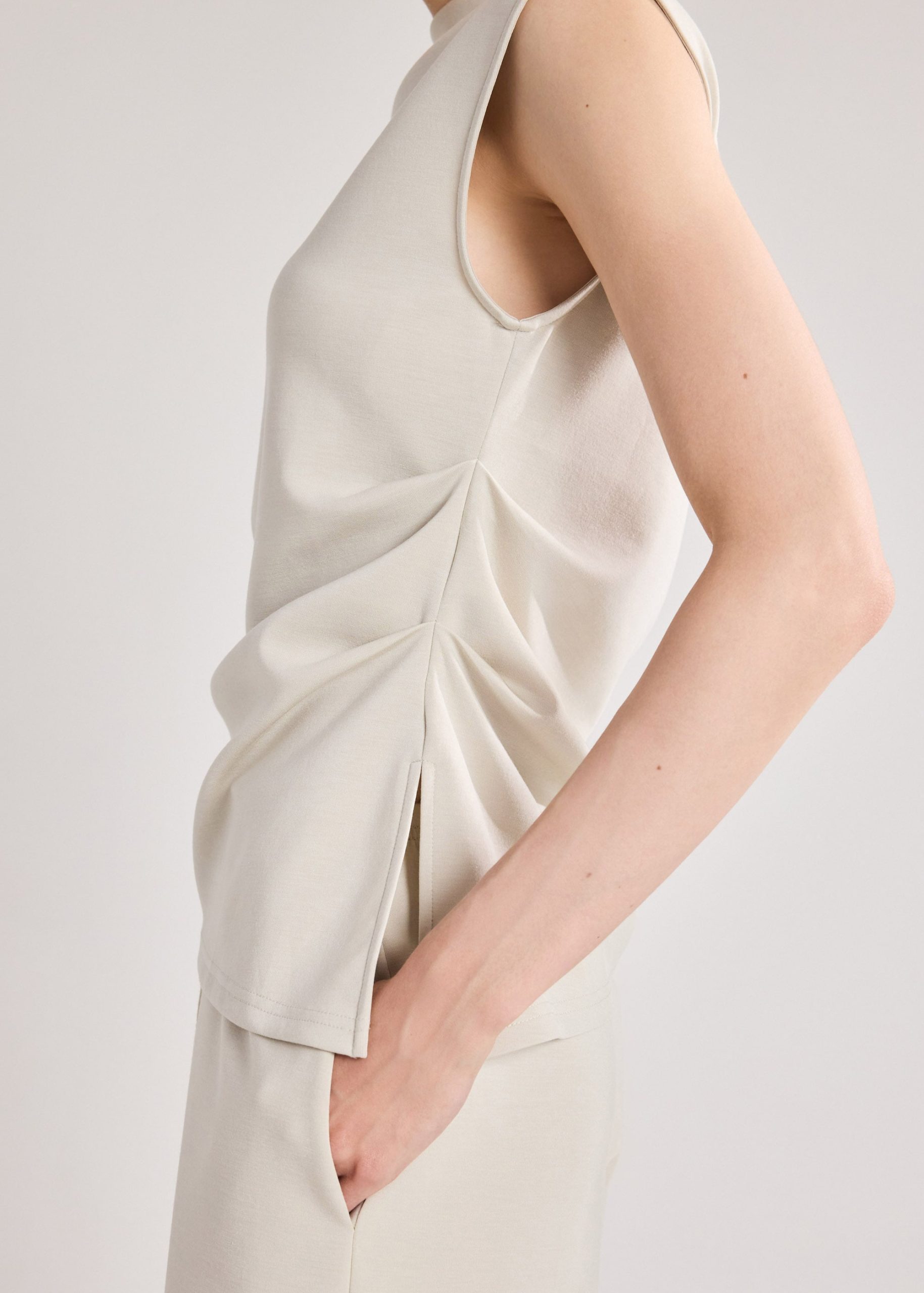 Neoprene Mock Neck Top - Image 13