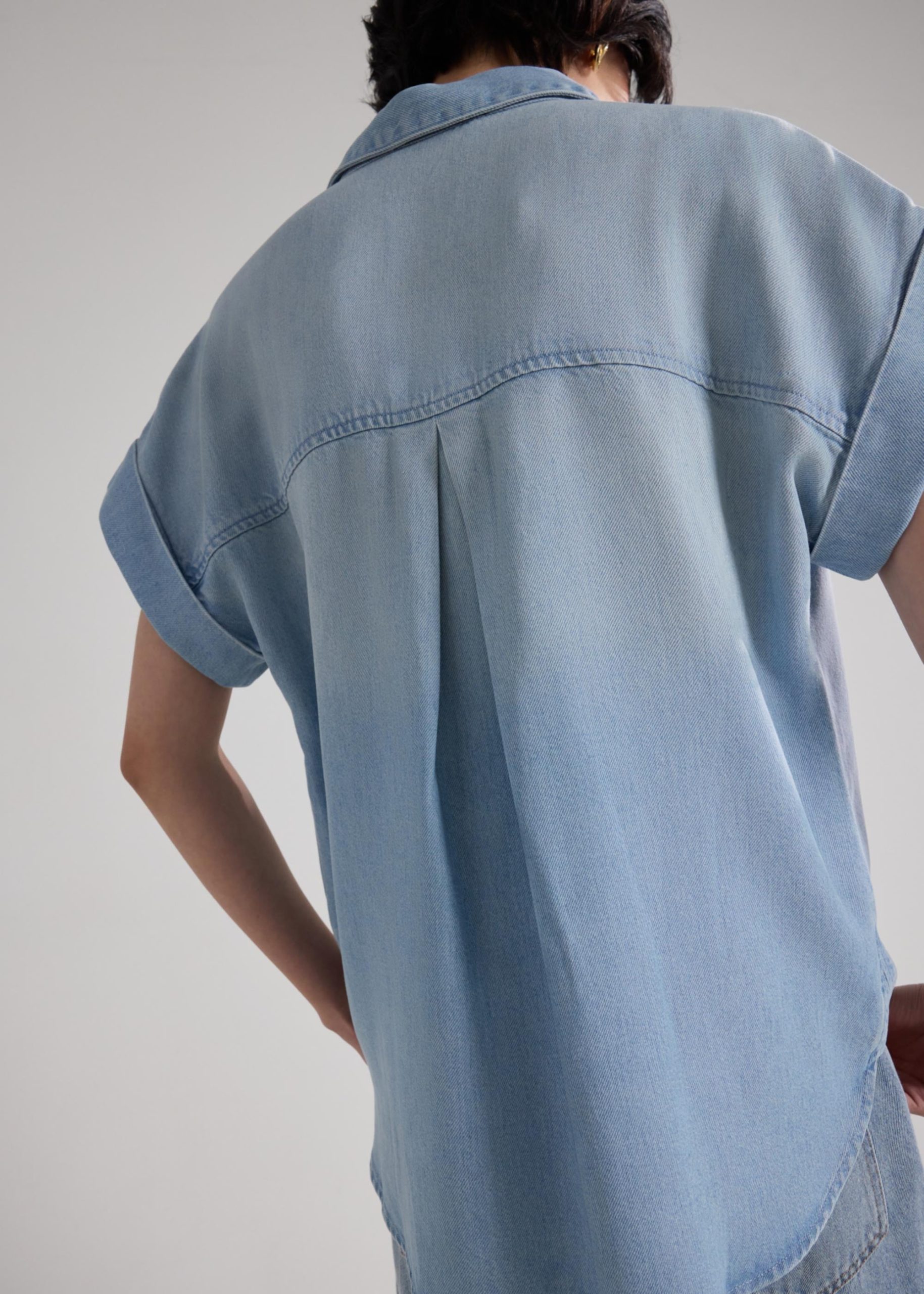 Winnie Lyocell Chambray Relaxed Shirt - Image 12