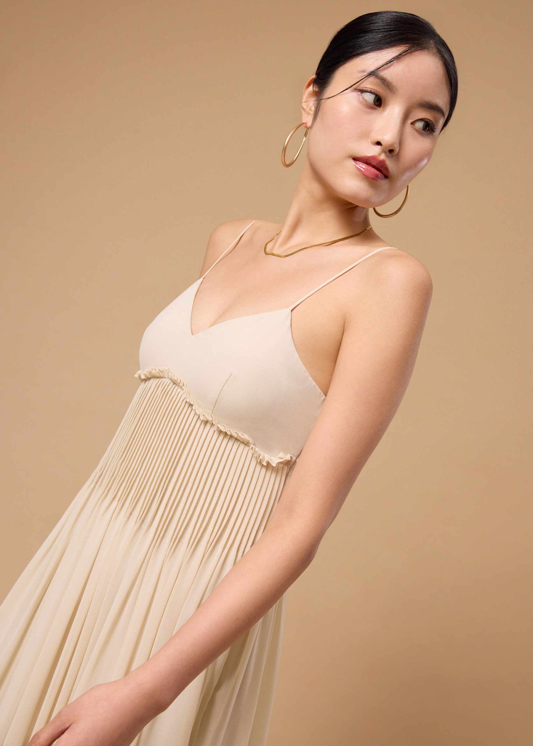BraFree by LB Sheer Fit & Flare Floor Length Dress - Image 9