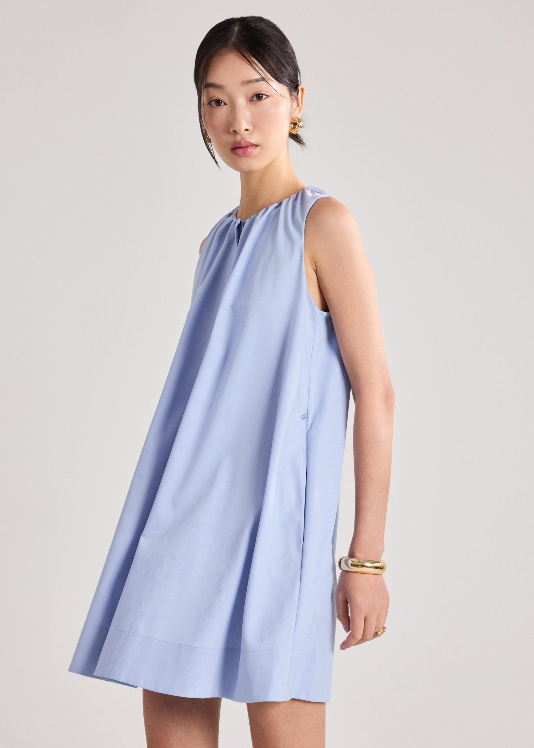 Poplin Ruched Dress - Image 14