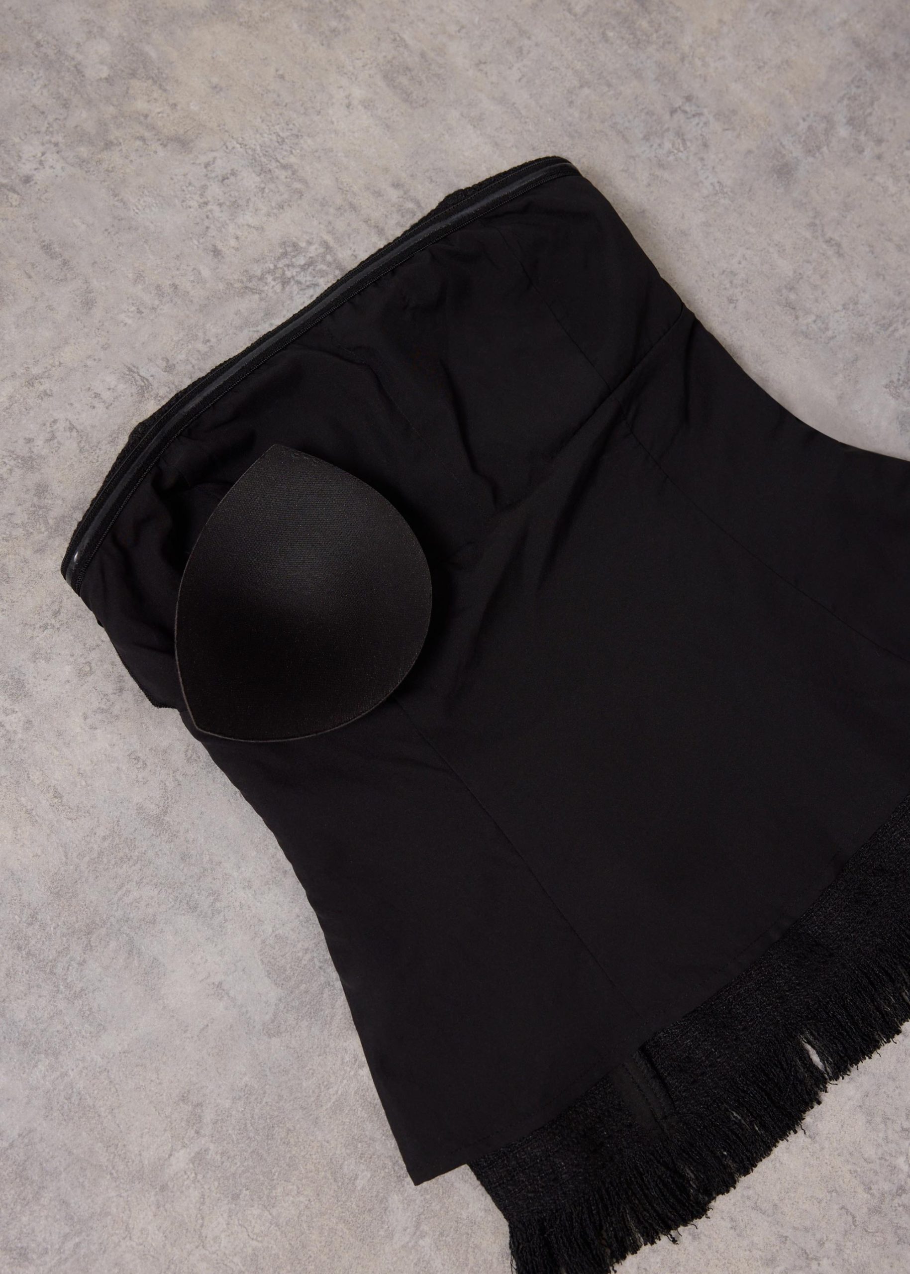 BraFree by LB Lia Tweed Tube Peplum Top - Image 8