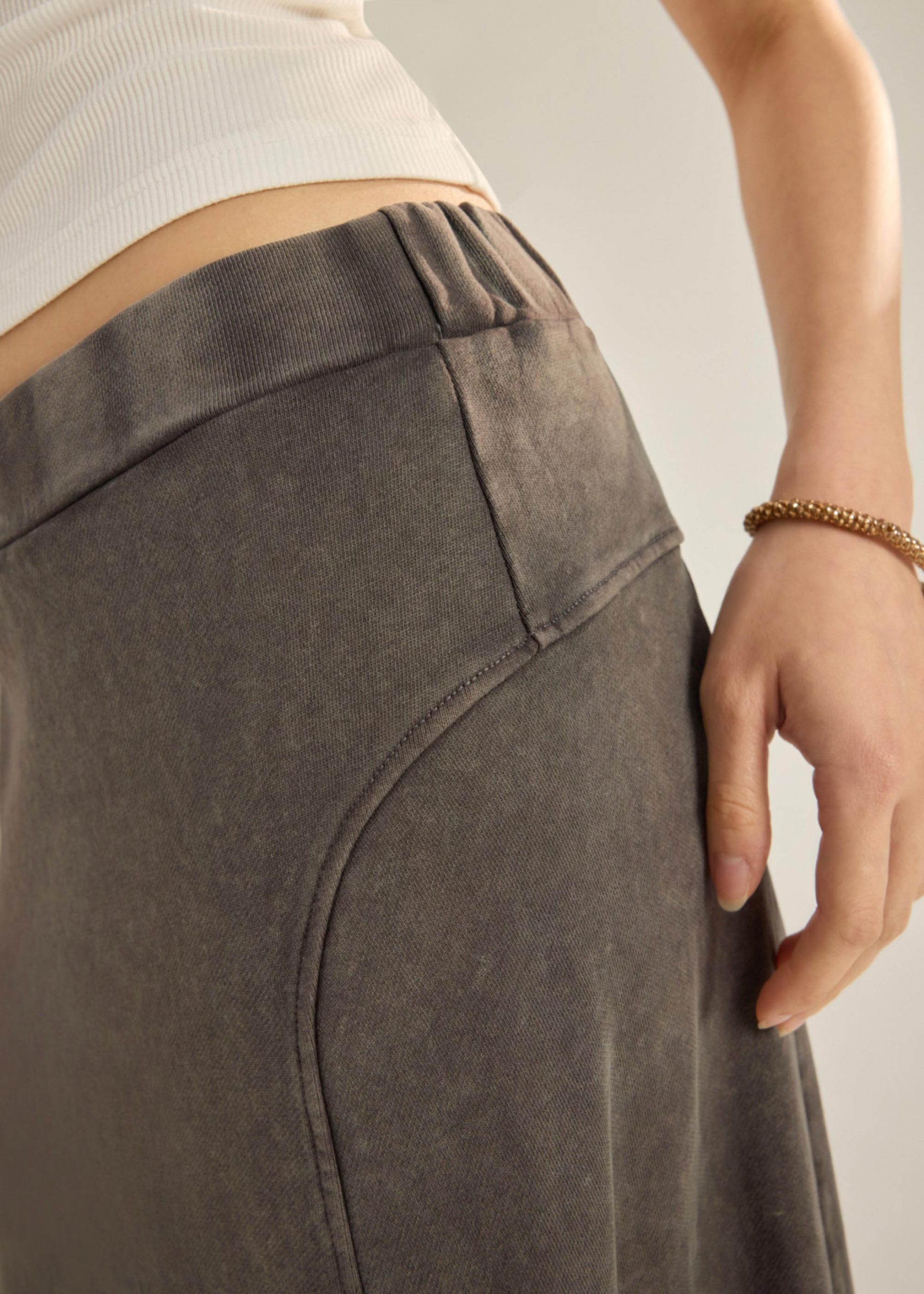 Faded Jersey Maxi Skirt - Image 5