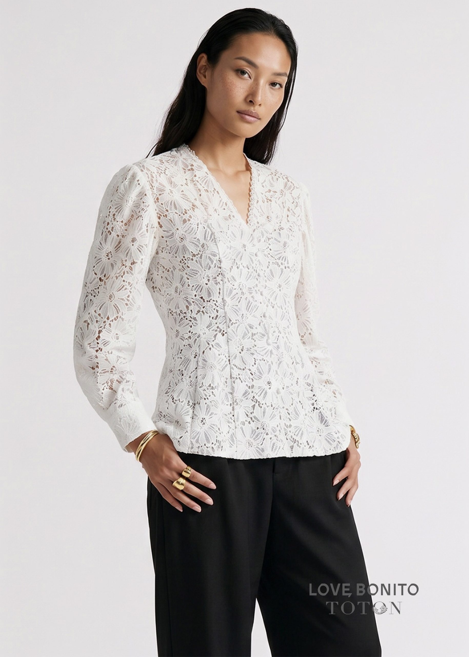 Love, Bonito x TOTON RuchedReady® Lace Kebaya Top - Image 9