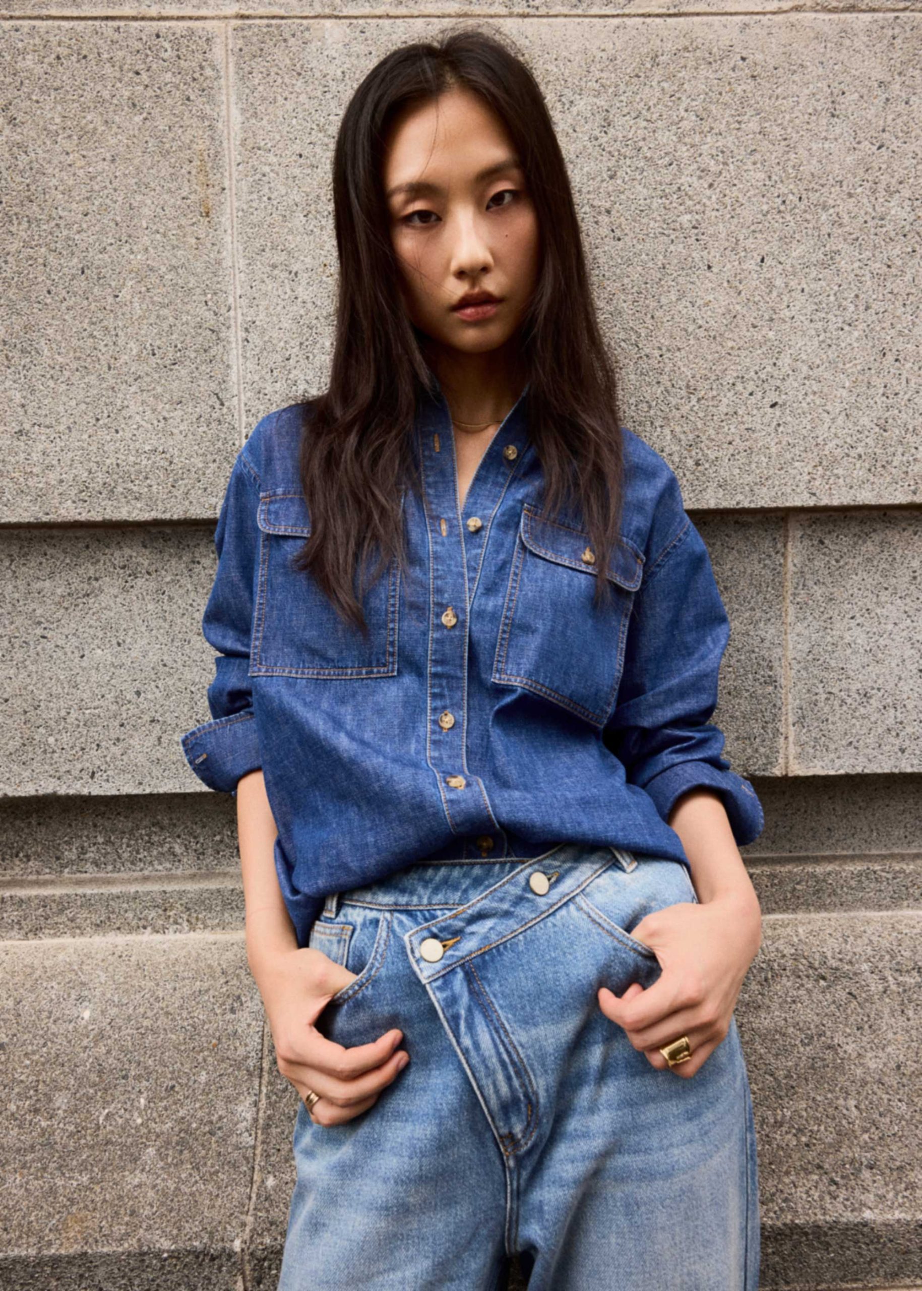 Oversized Denim Shirt - Image 2