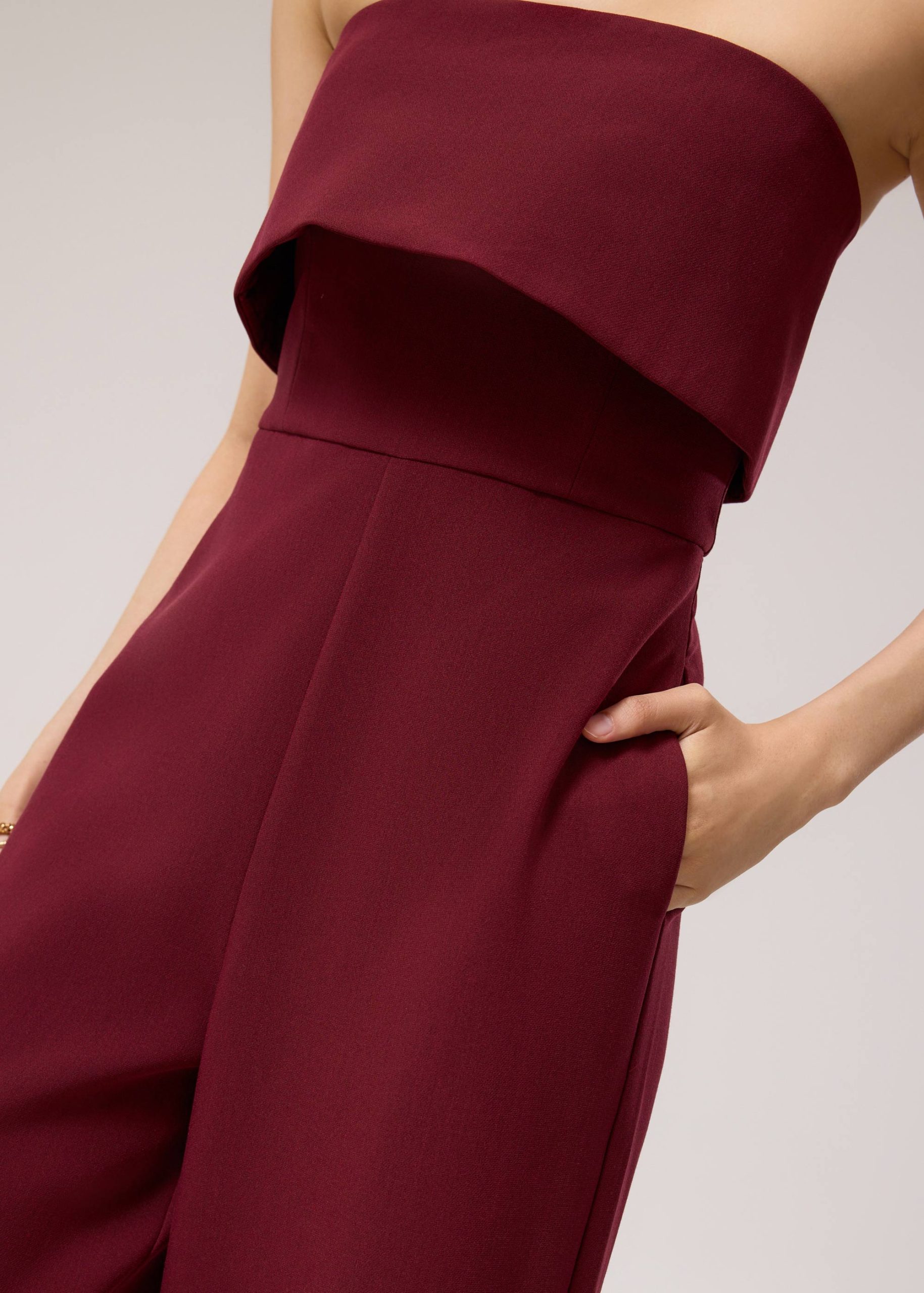 Ponte Tube High Rise Wide Leg Jumpsuit - Image 18