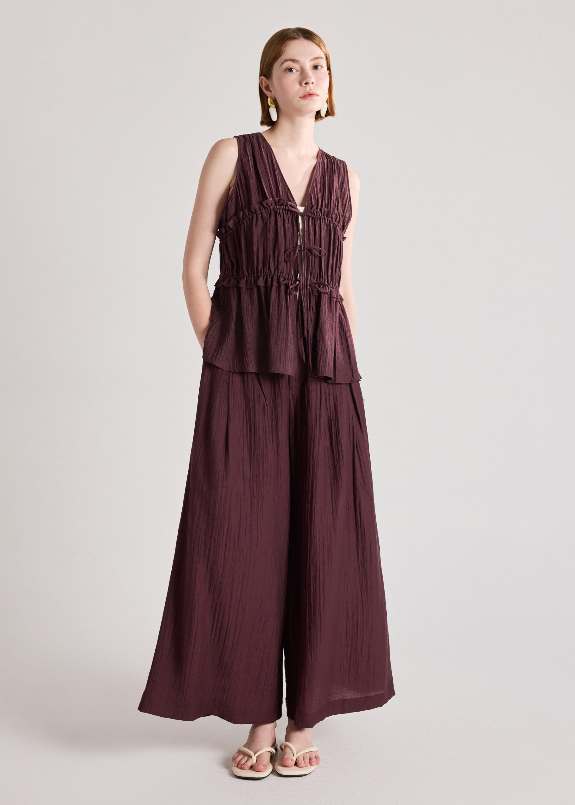 Lyocell Ribbon Tie Top - Image 13