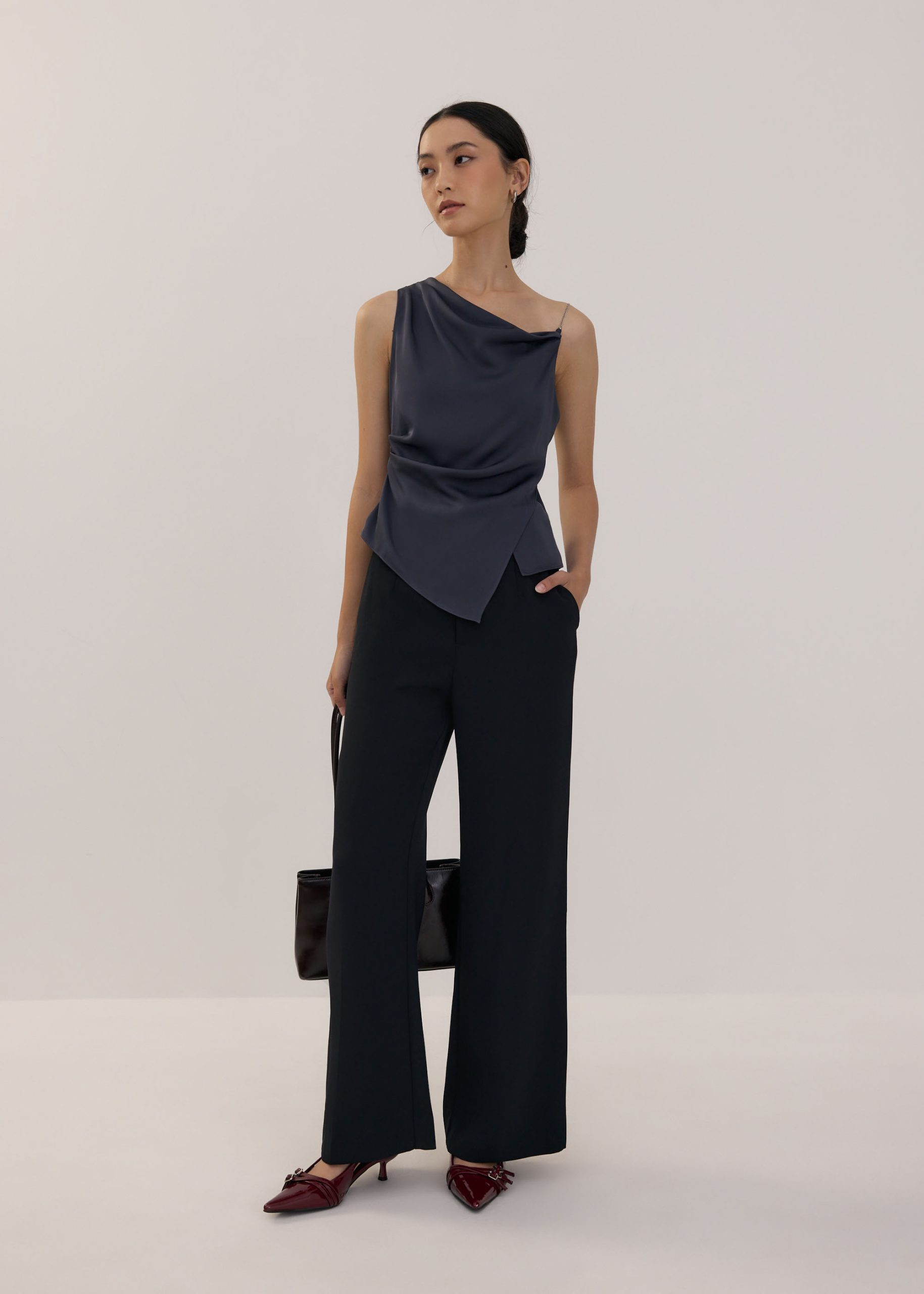 Asymmetric Satin Top - Image 9