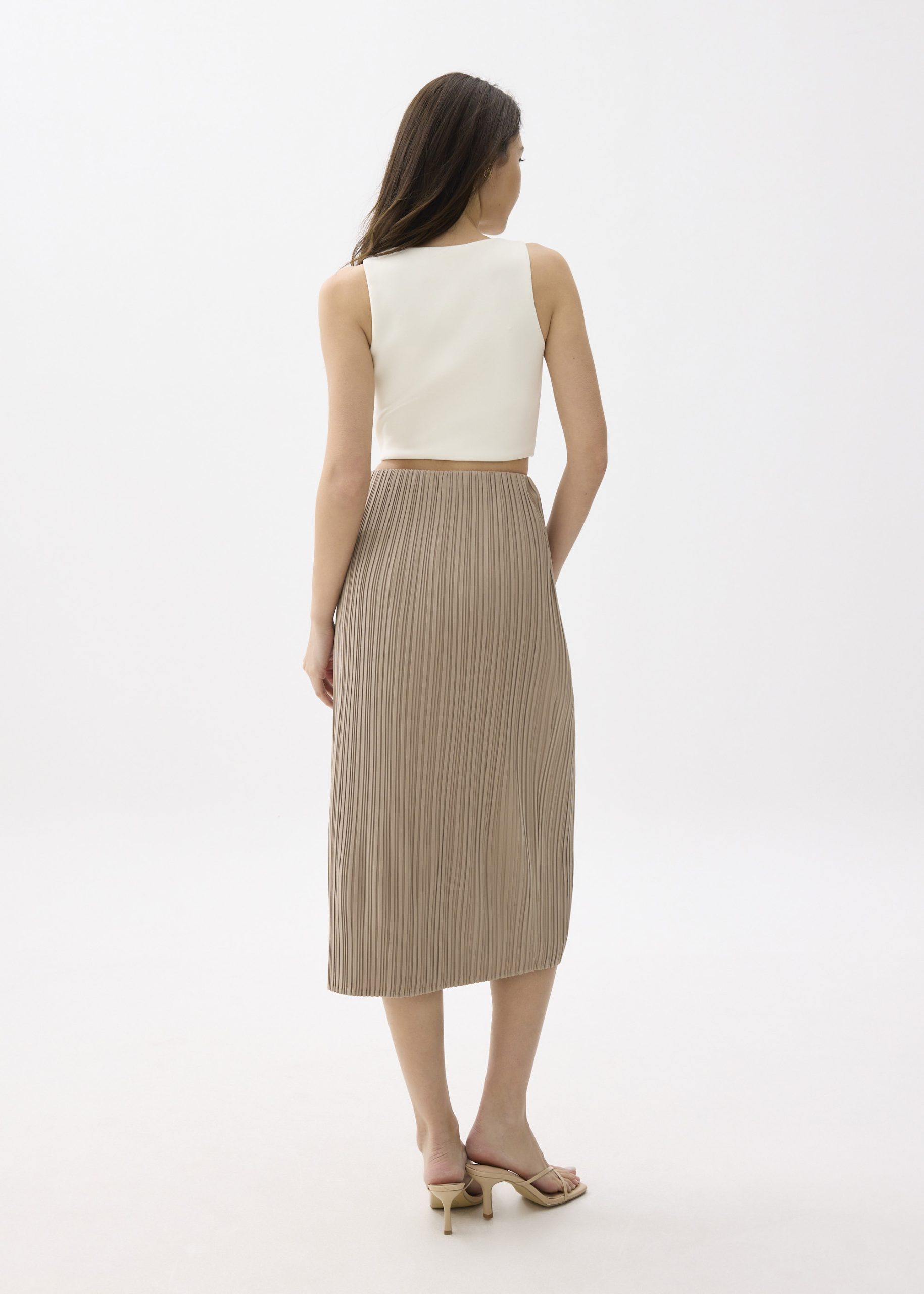Gym Pleated Column Midi Skirt - Image 13