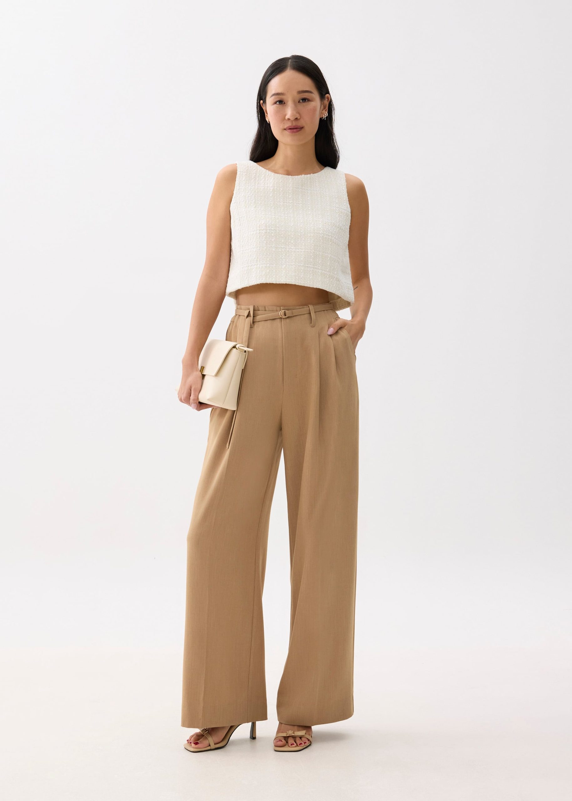 Kaori Tweed Crop Shell Top - Image 3