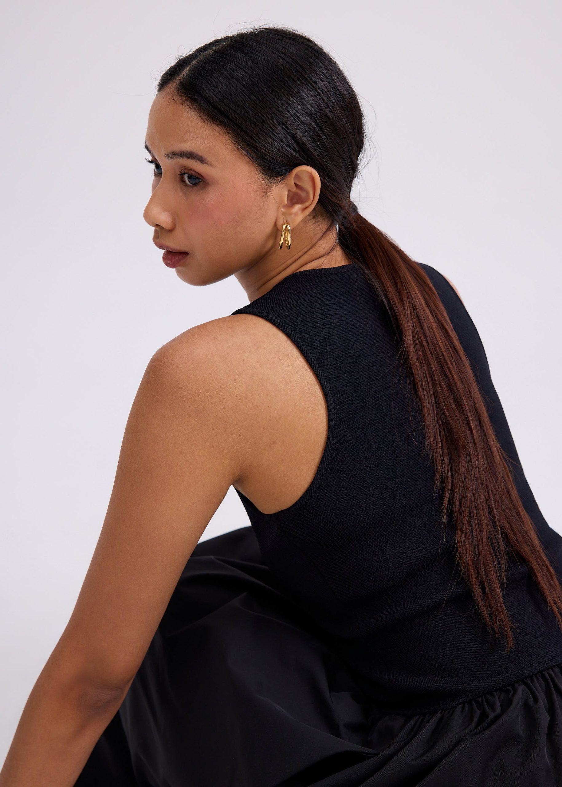 Scoop Neck Drop Waist Midaxi Dress - Image 5