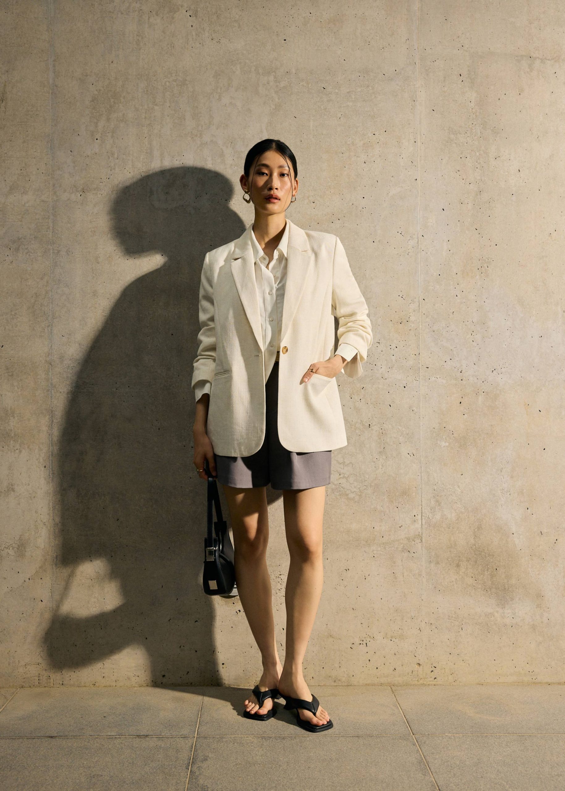 Dani Tailored High Waist A-line Shorts - Image 4