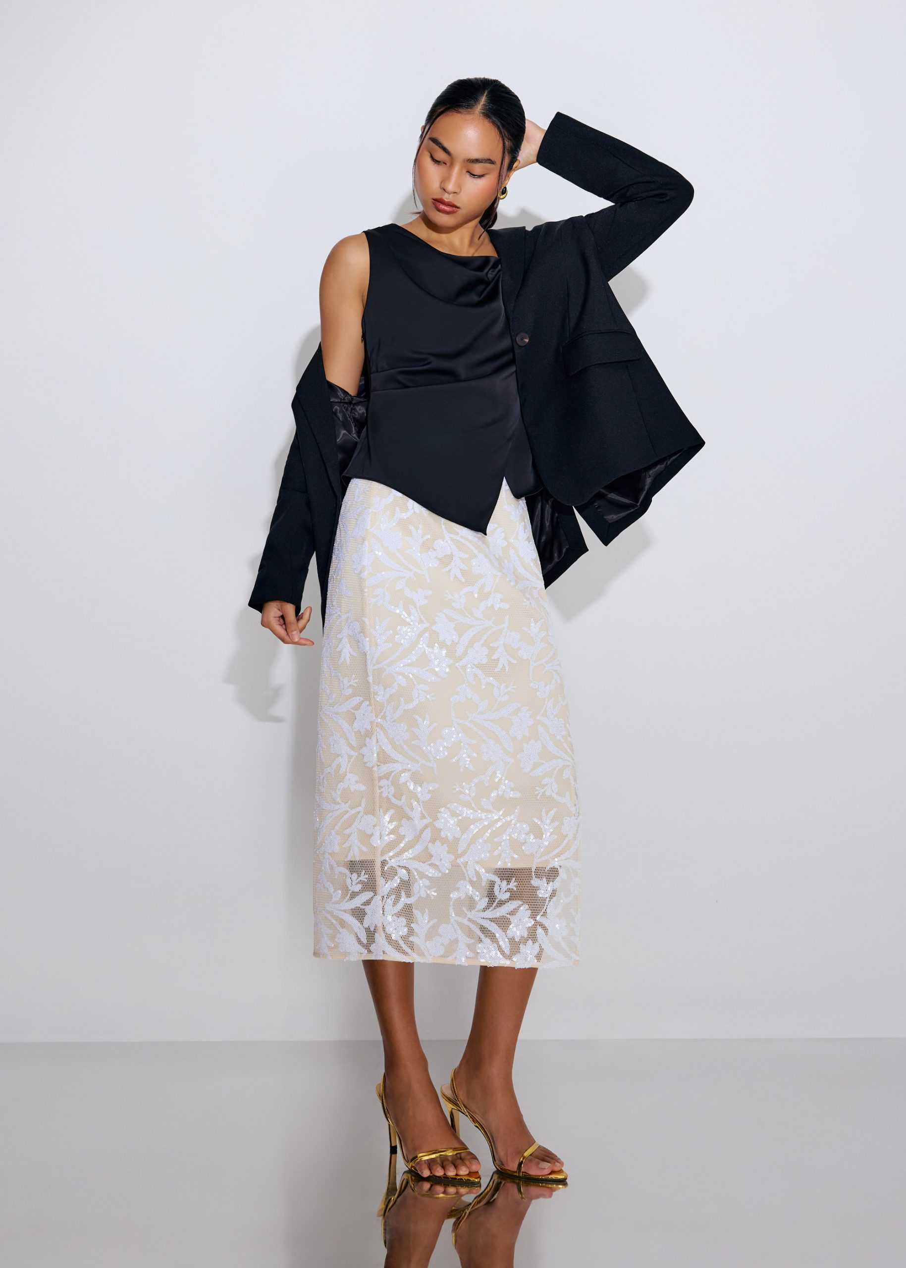 Asymmetric Satin Top - Image 15