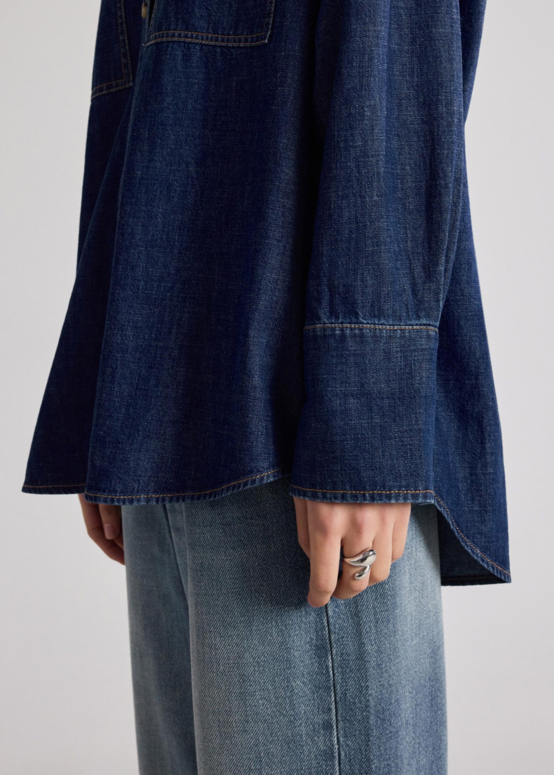 Oversized Denim Shirt - Image 7