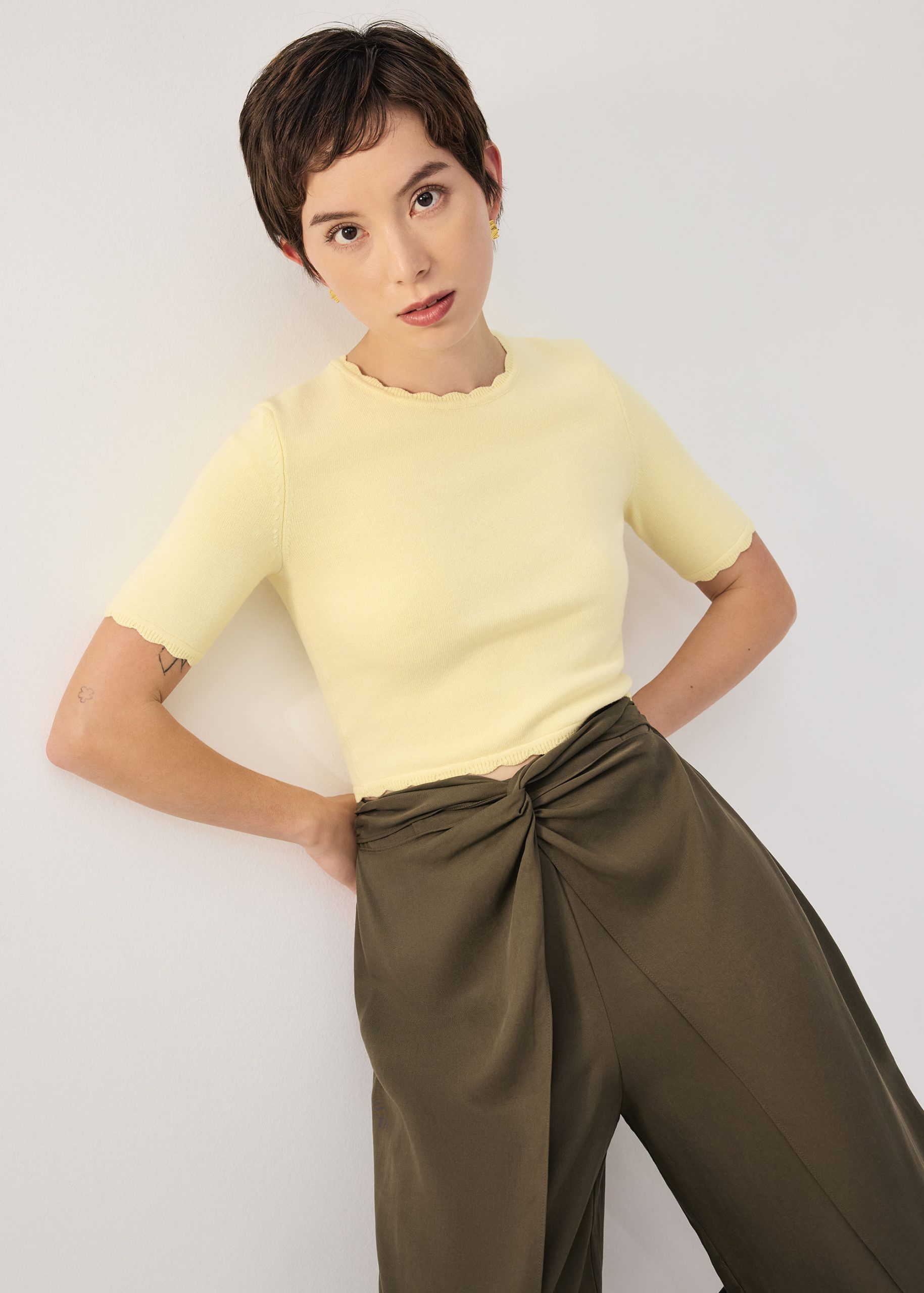 Raisa Knit Scallop Edge Crop Top - Image 24