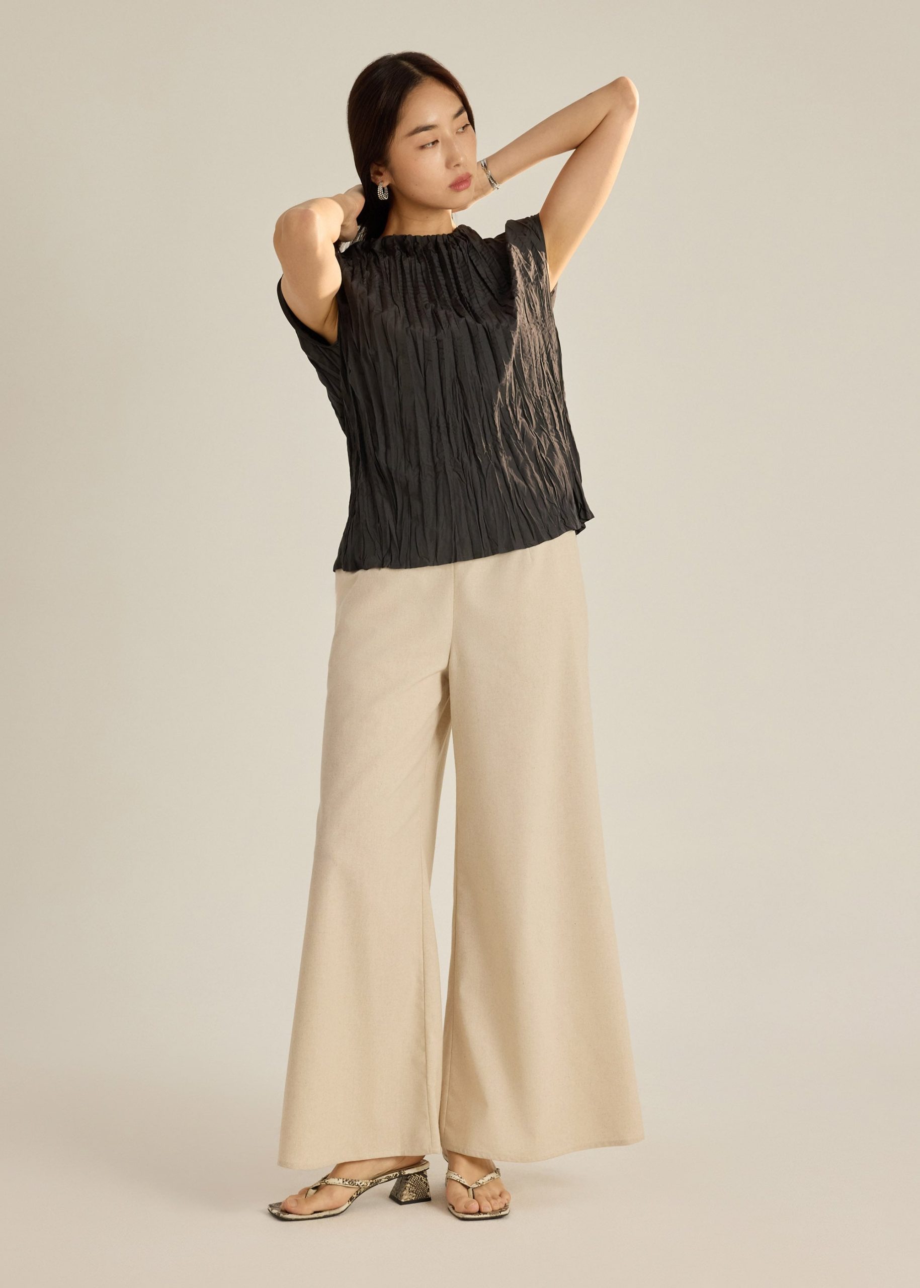 Sena Multi-way Crinkled Pleats Top - Image 7