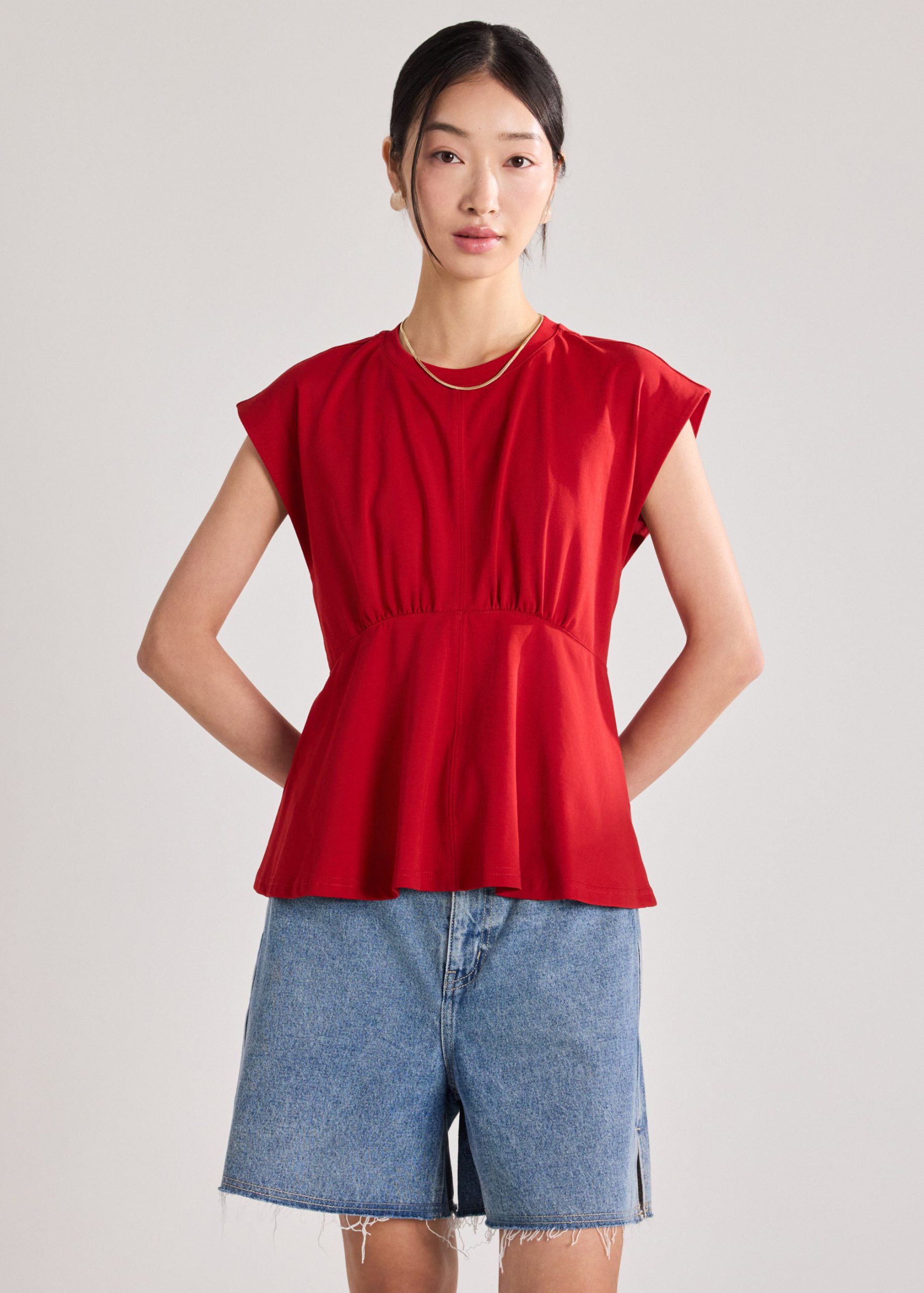 Jersey Peplum Tee - Image 10