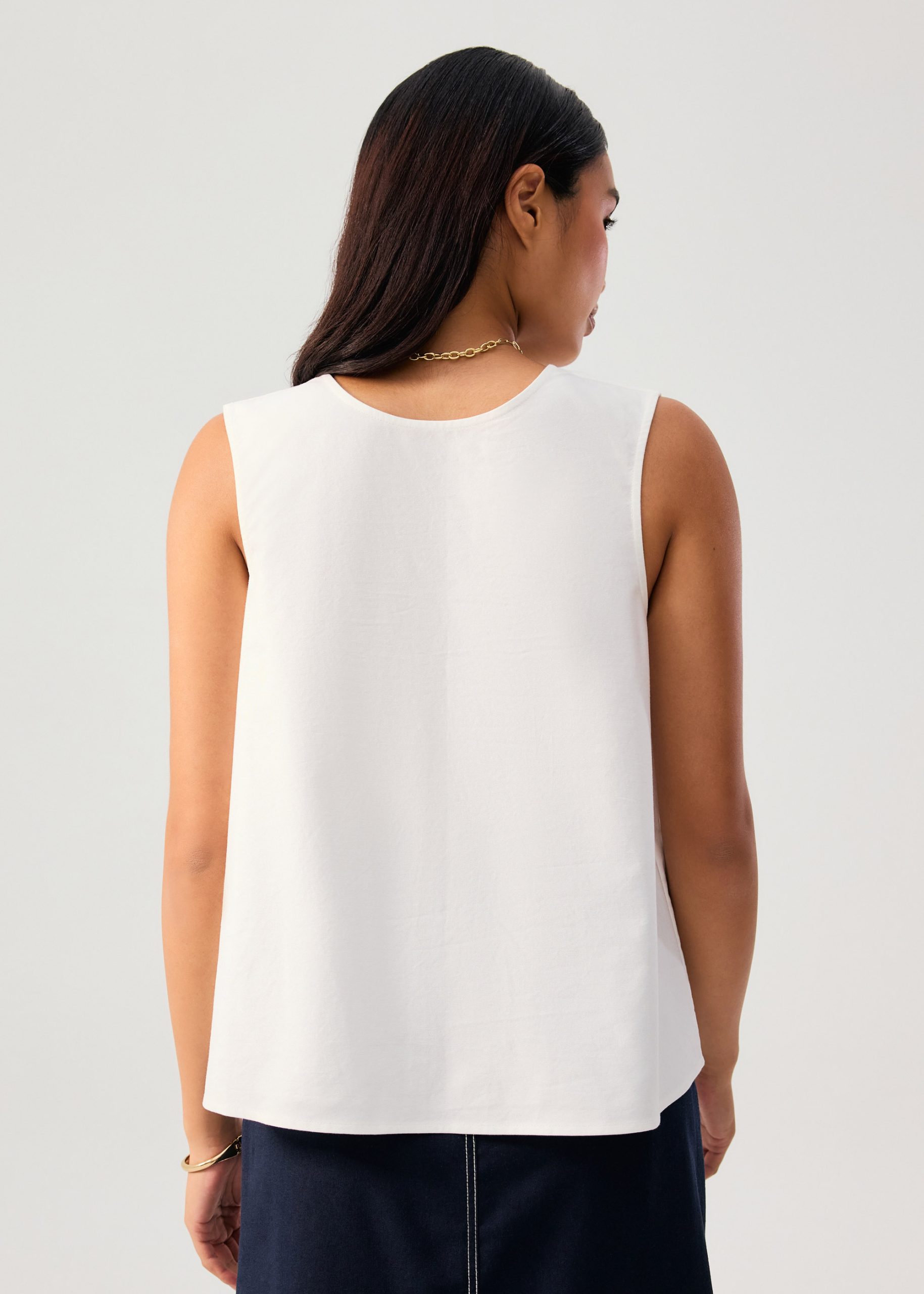 Reversible Relaxed Cotton Knot Shell Top - Image 8