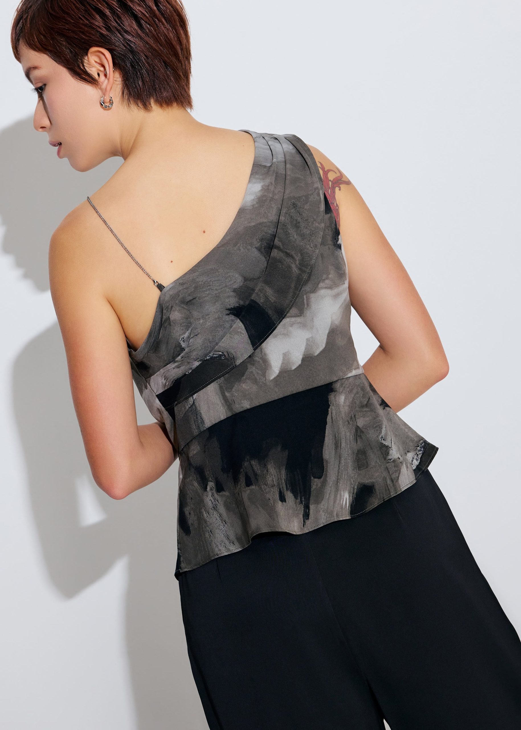 Asymmetric Satin Top - Image 19