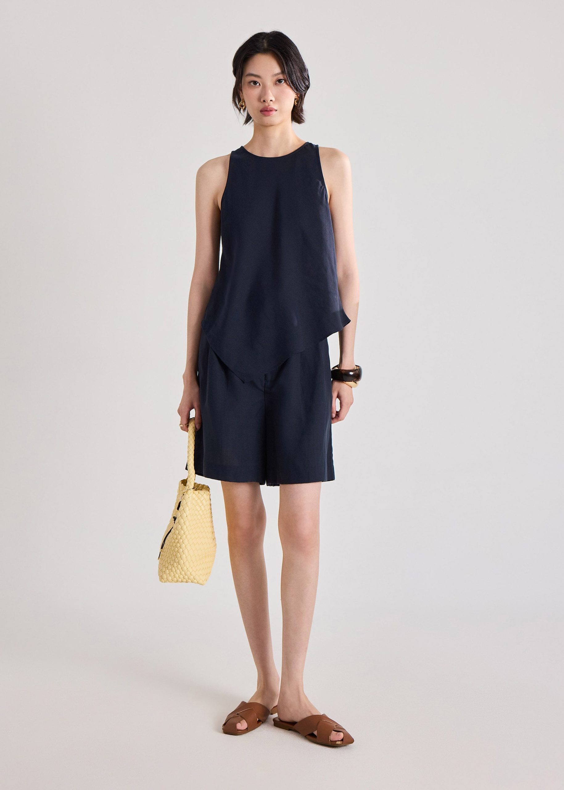 Woven Vegan Leather Hobo Bag - Image 9