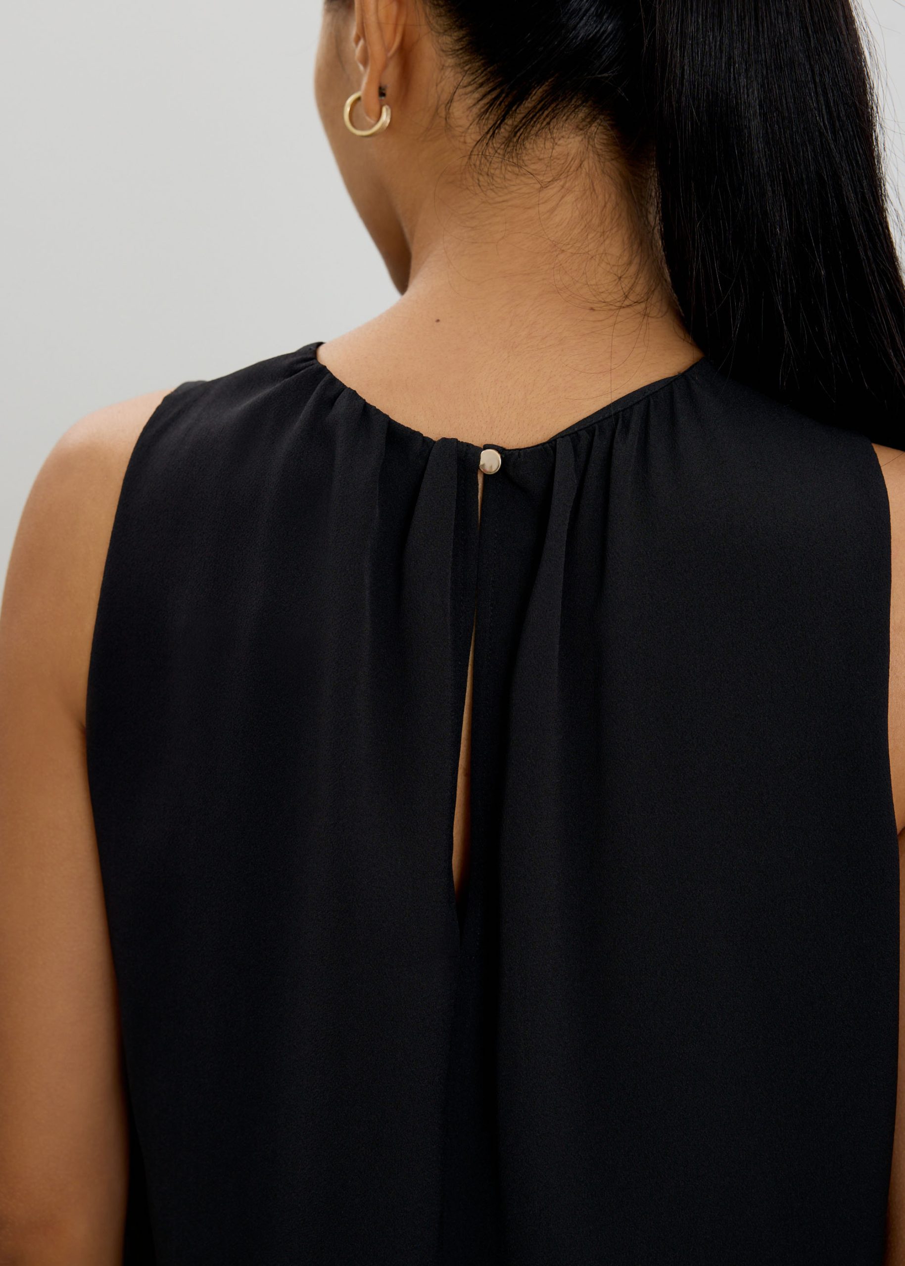 Amy Satin Pleated Top - Image 6