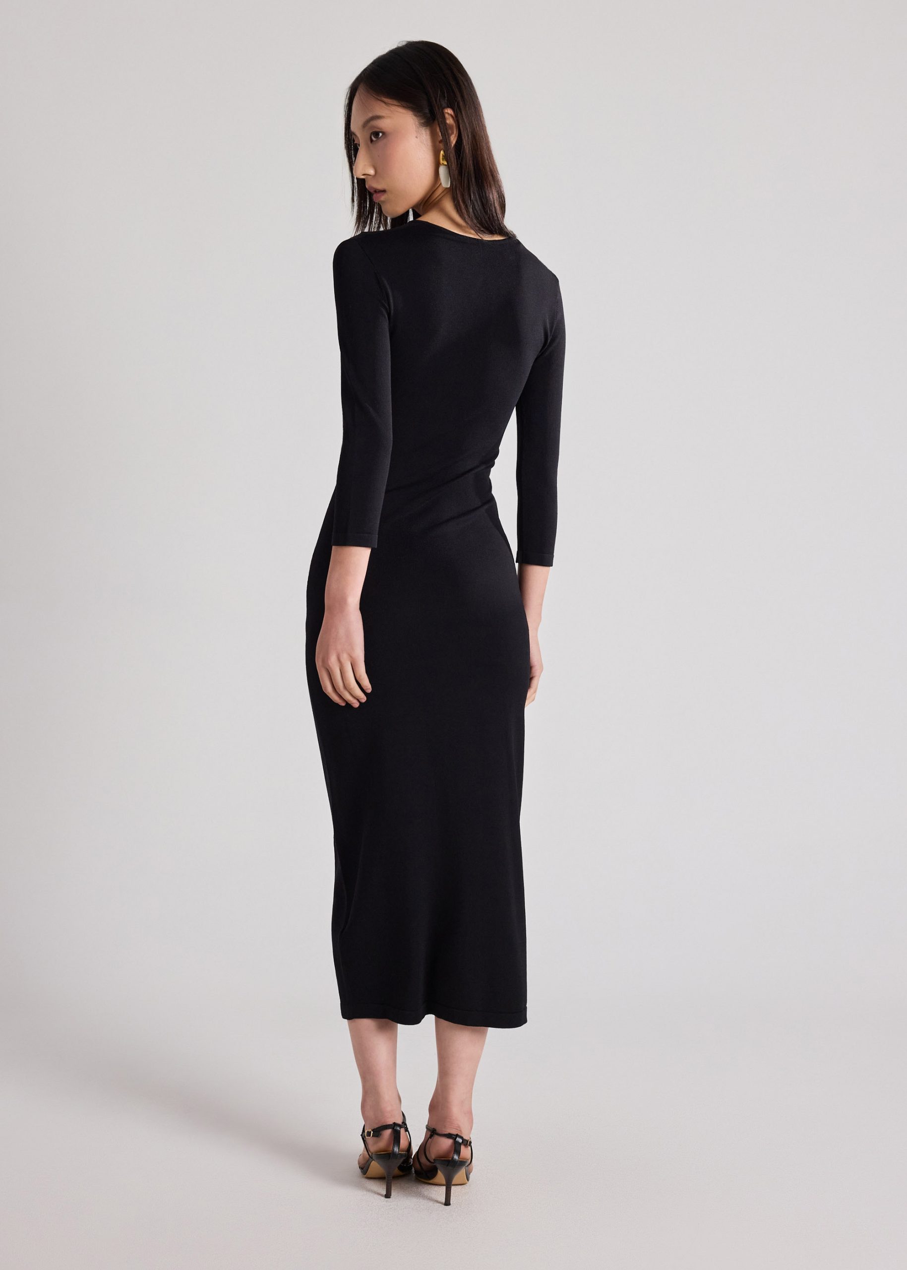 Knit Keyhole Column Dress - Image 4