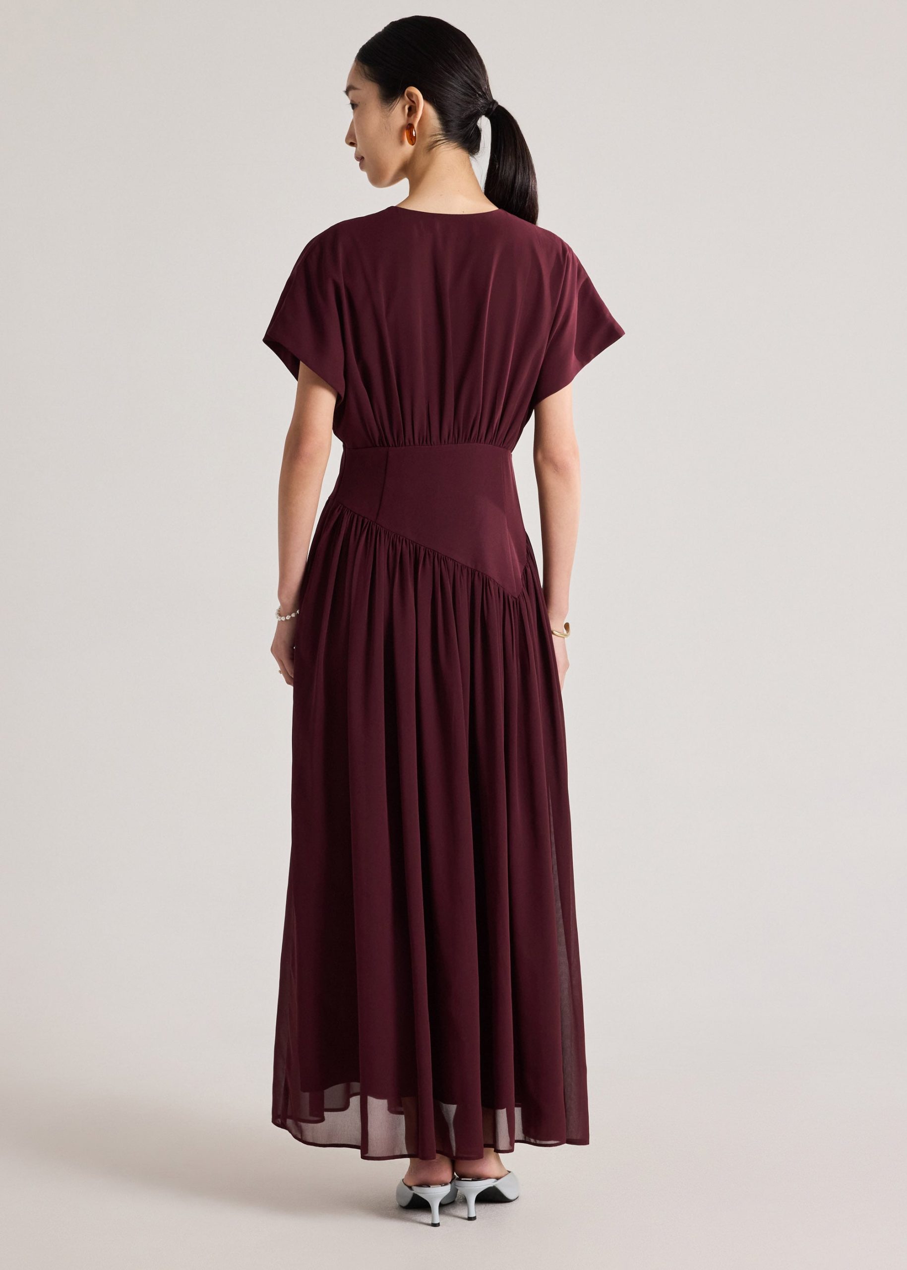 Chiffon Pleated Dress - Image 16