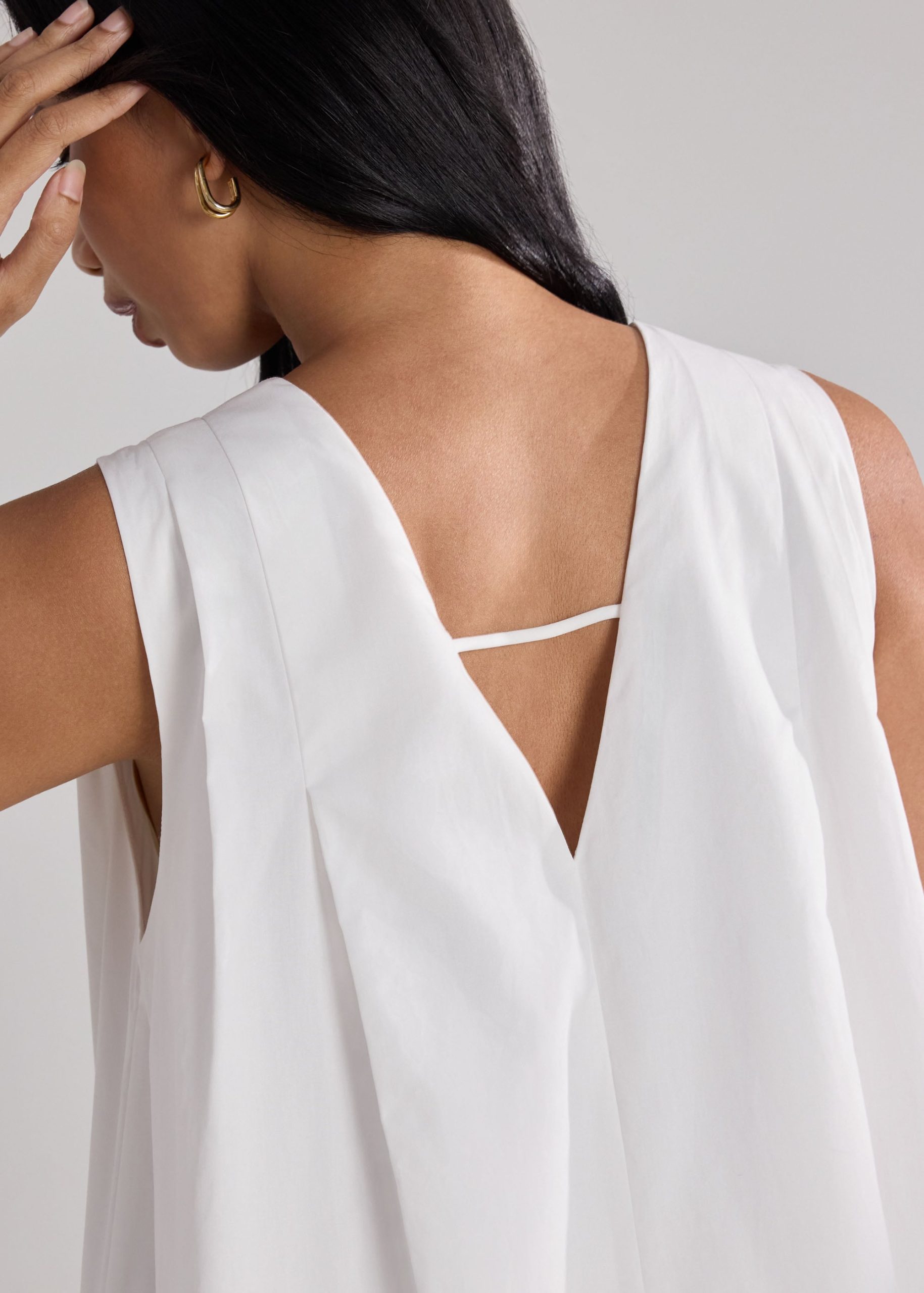Cotton Trapeze Dress - Image 6