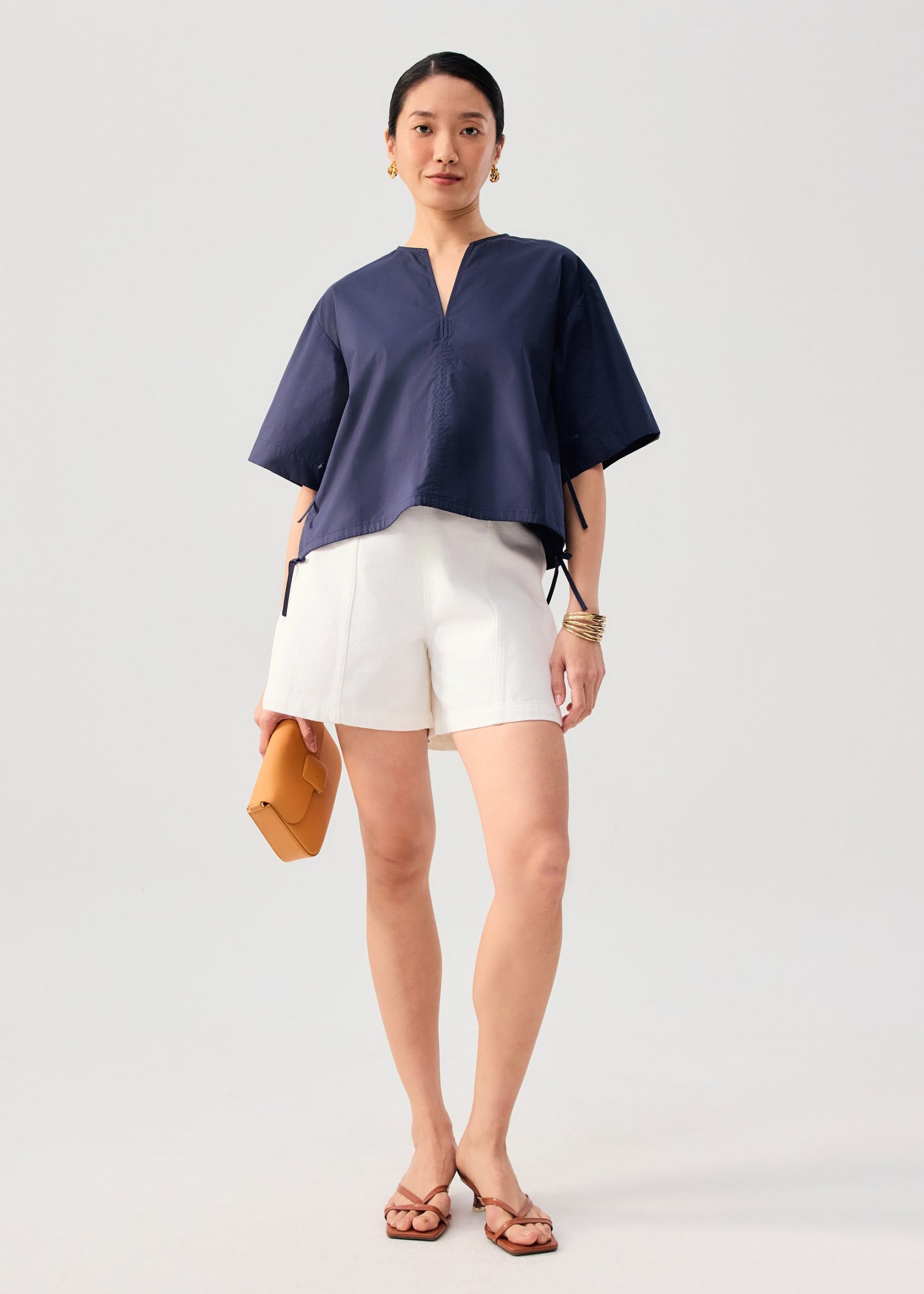 Shay Cotton Notch Boxy Top - Image 12