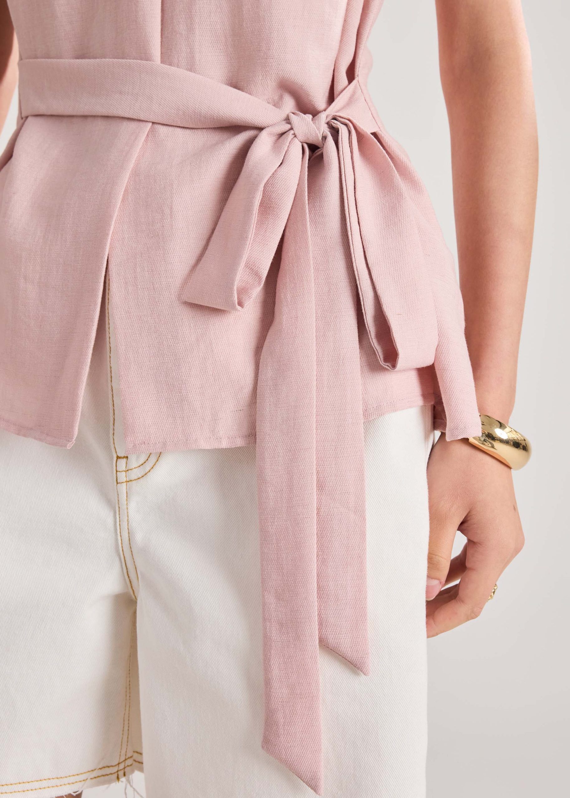 Peplum Top with Sash - Image 6
