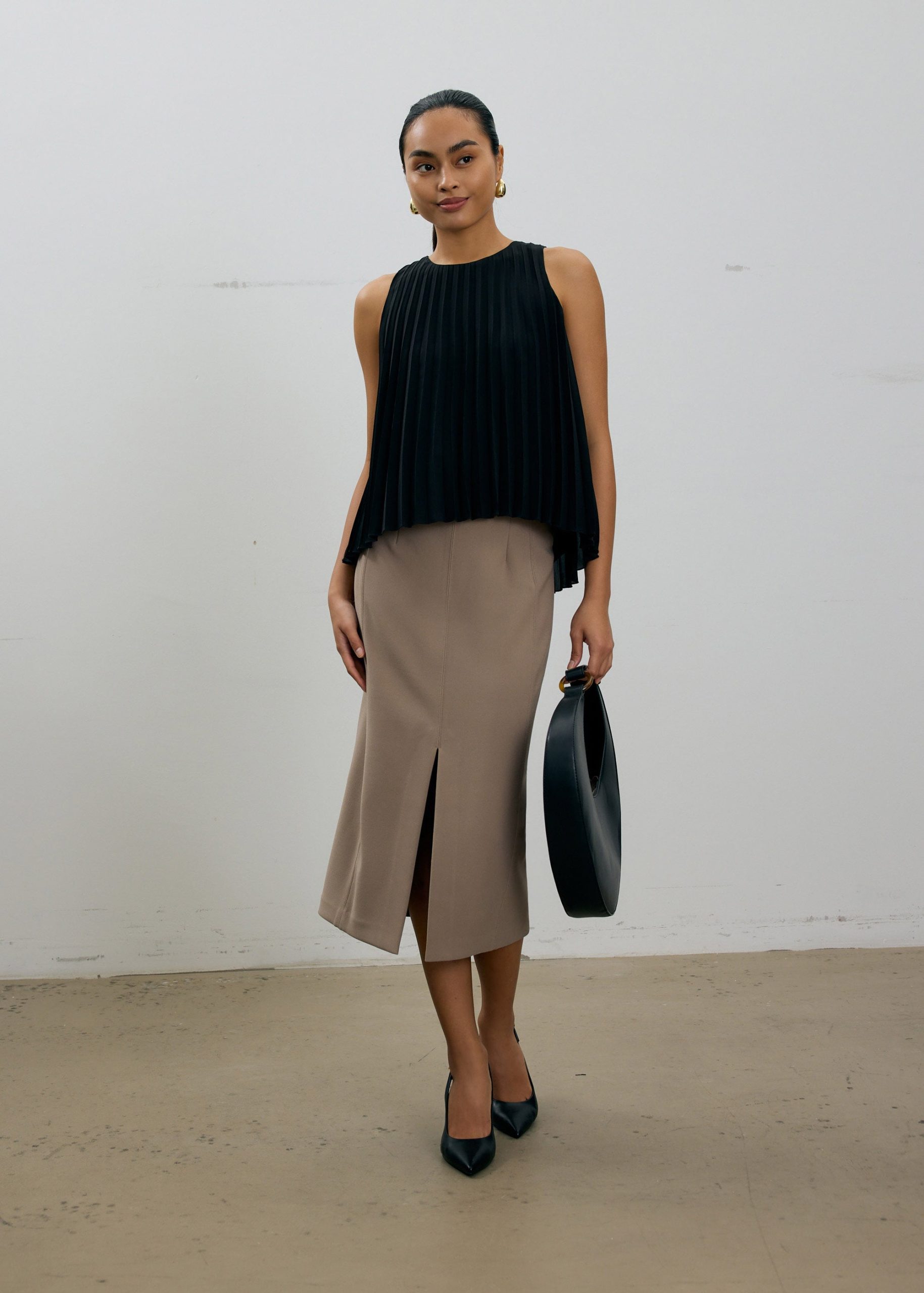 Wei Sunray Pleated Trapeze Shell Top - Image 2