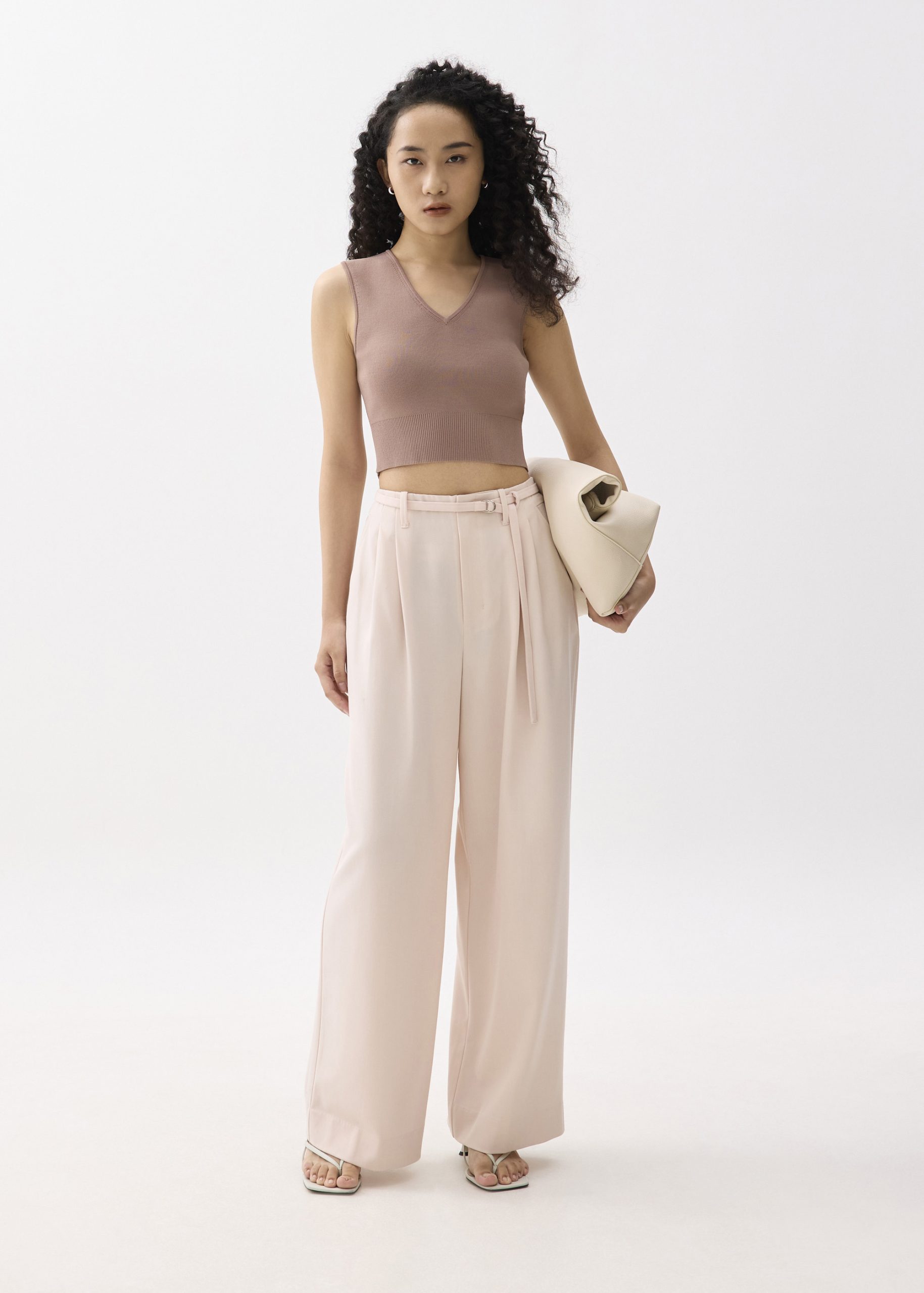 Sree Knit V-neck Crop Top - Image 22