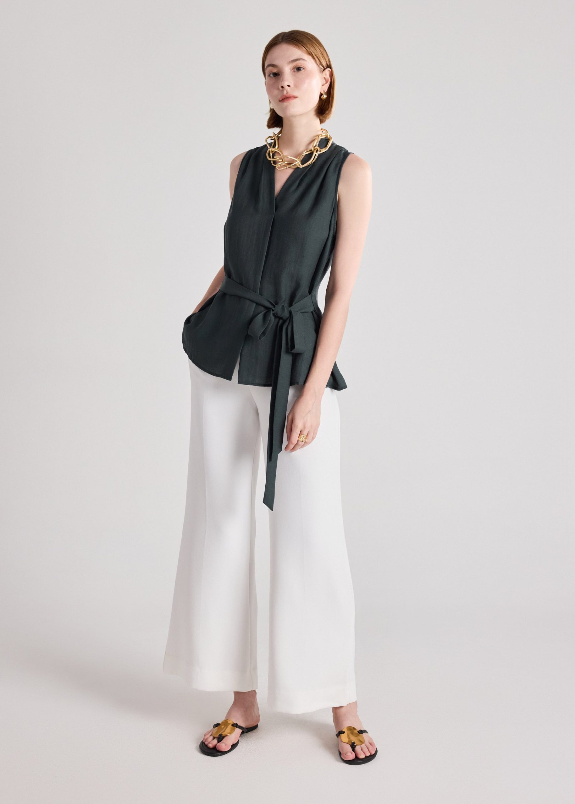 Peplum Top with Sash - Image 12