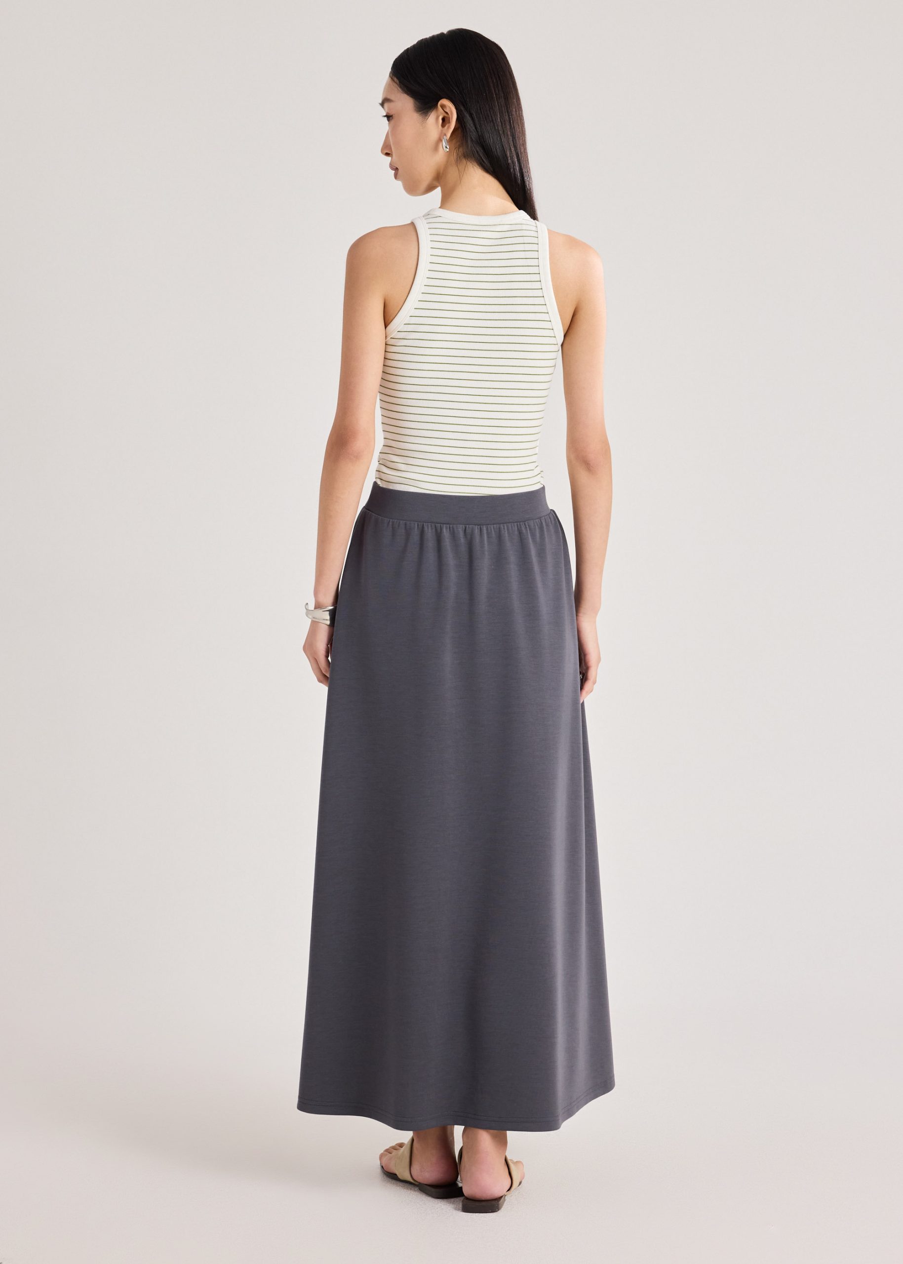 Neoprene A-line Skirt - Image 11