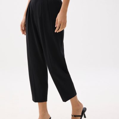 Mika Elastic Pleated Peg Leg Pants