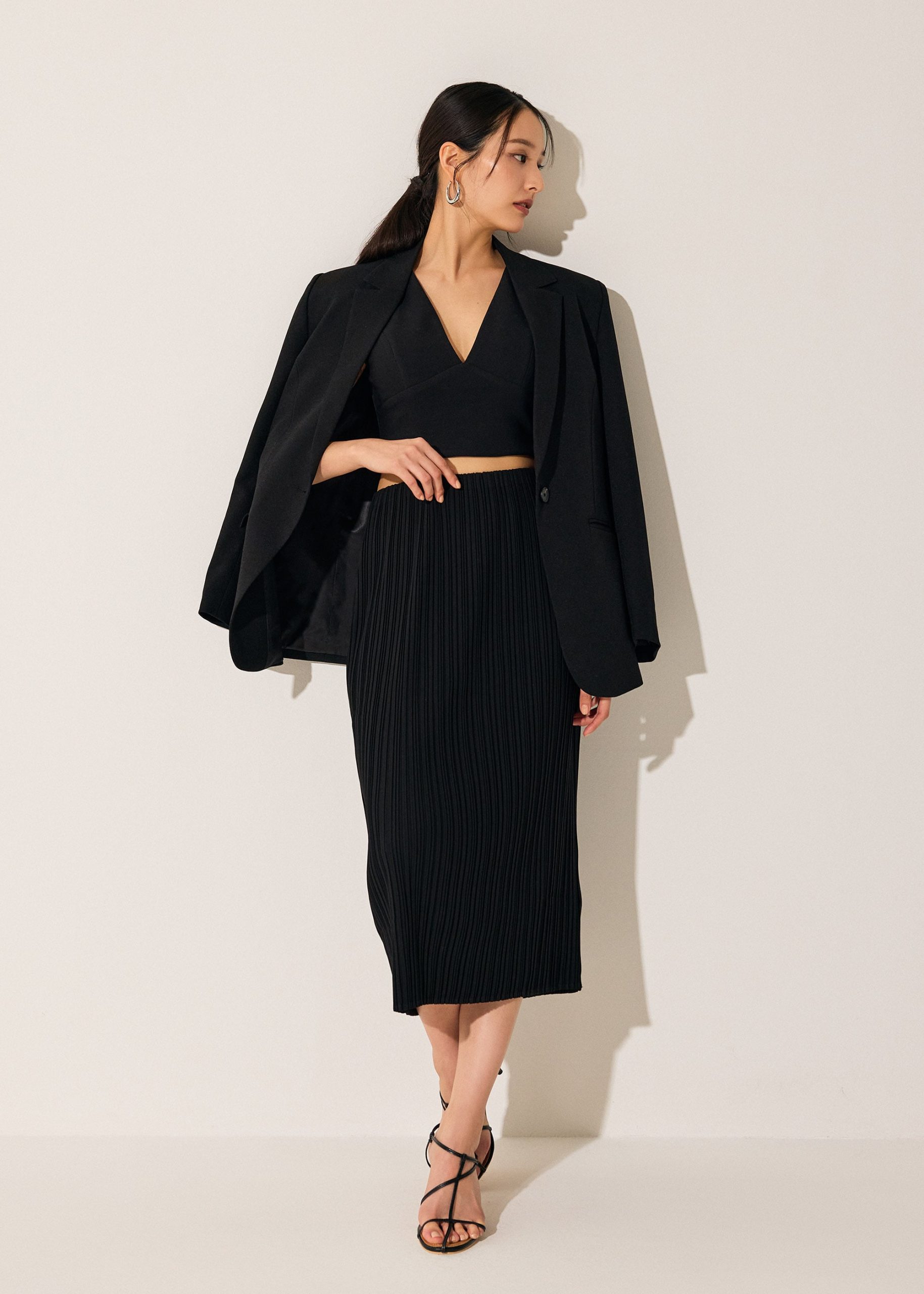 Gym Pleated Column Midi Skirt - Image 9