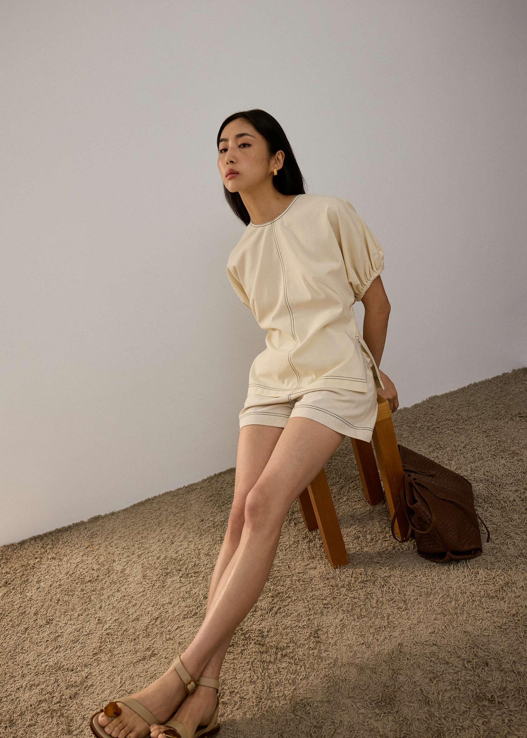 Round Neck Batwing Tunic Top - Image 3