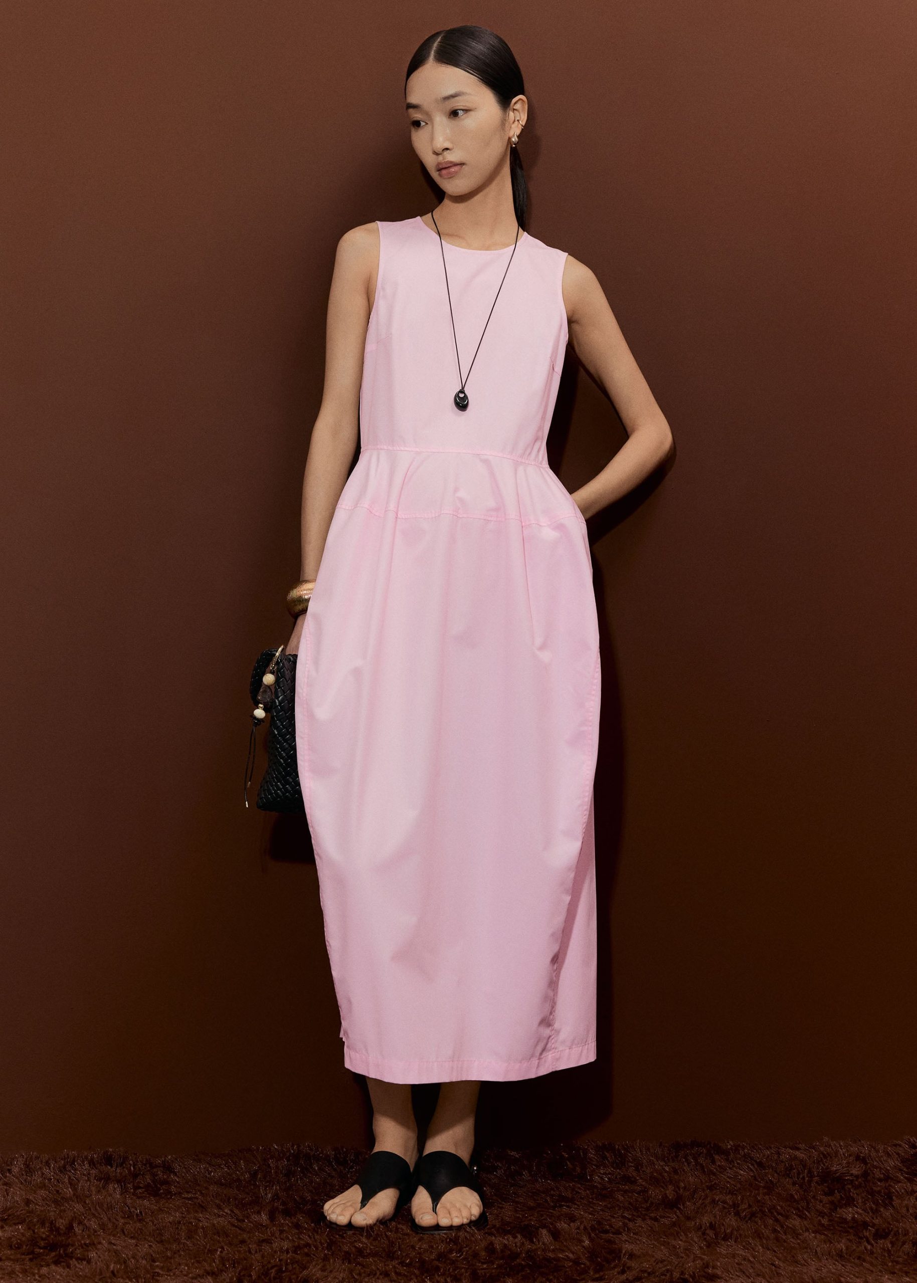 Poplin Cocoon Dress