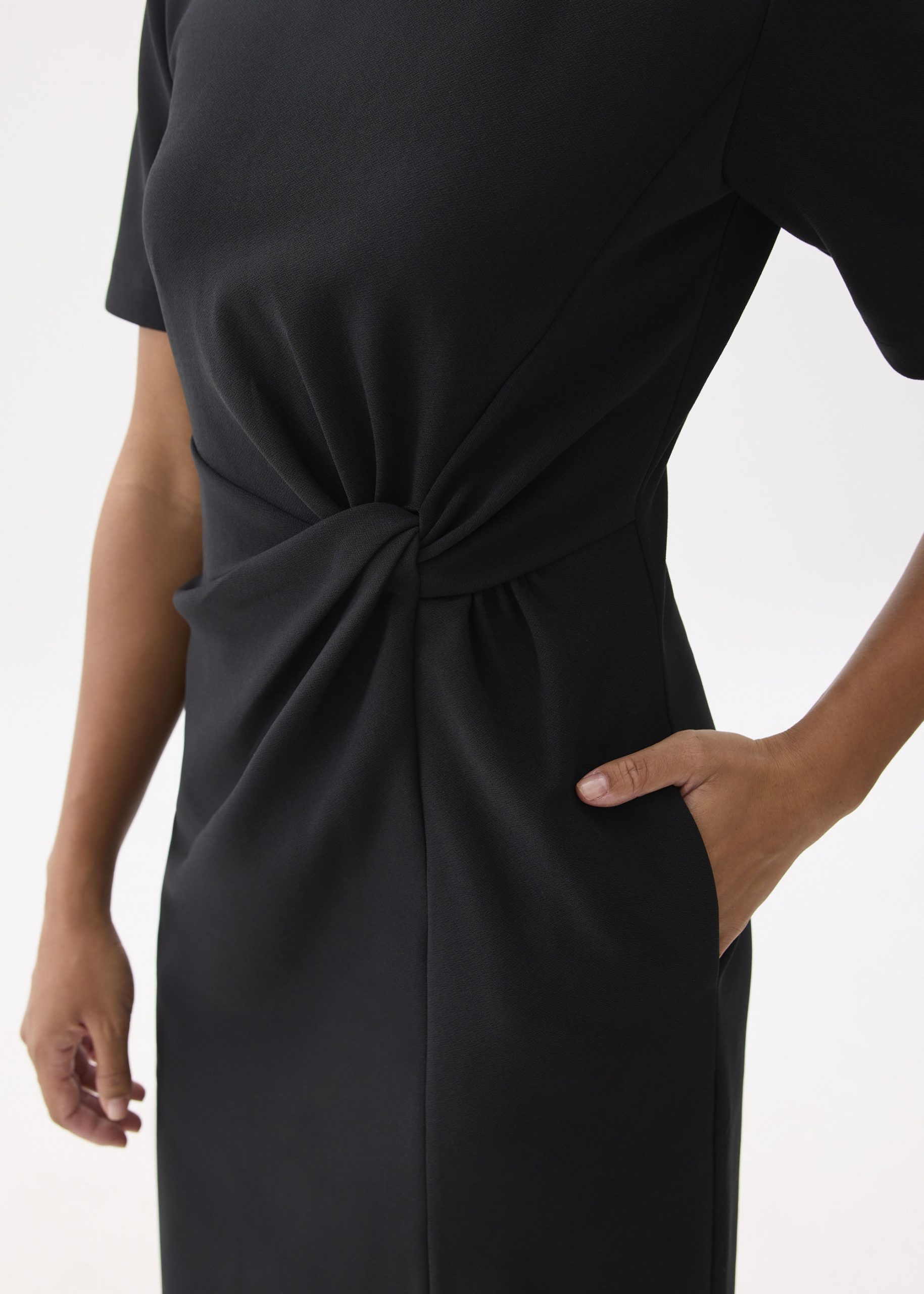 Front Twist Column Midi Dress - Image 4