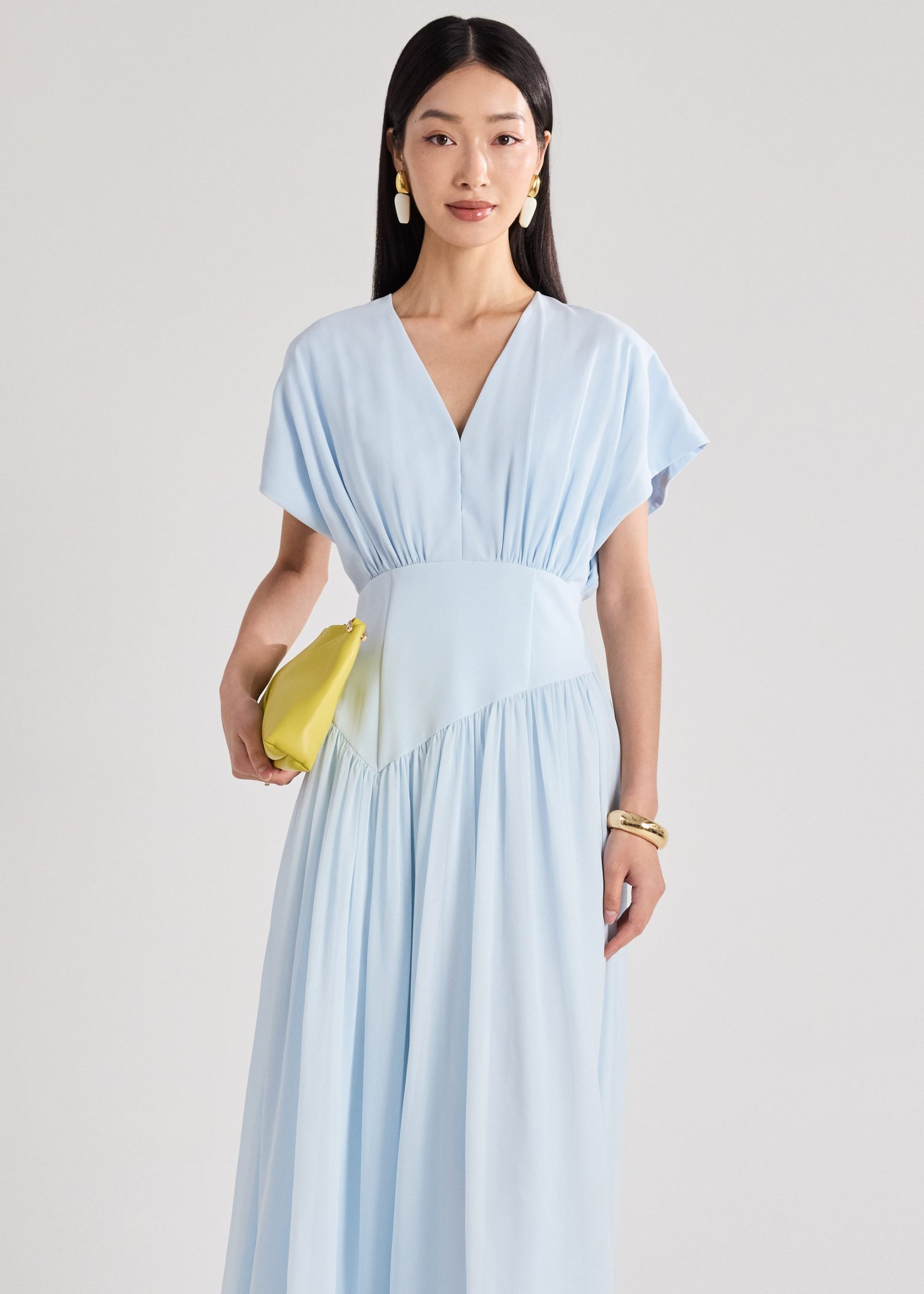 Chiffon Pleated Dress - Image 9
